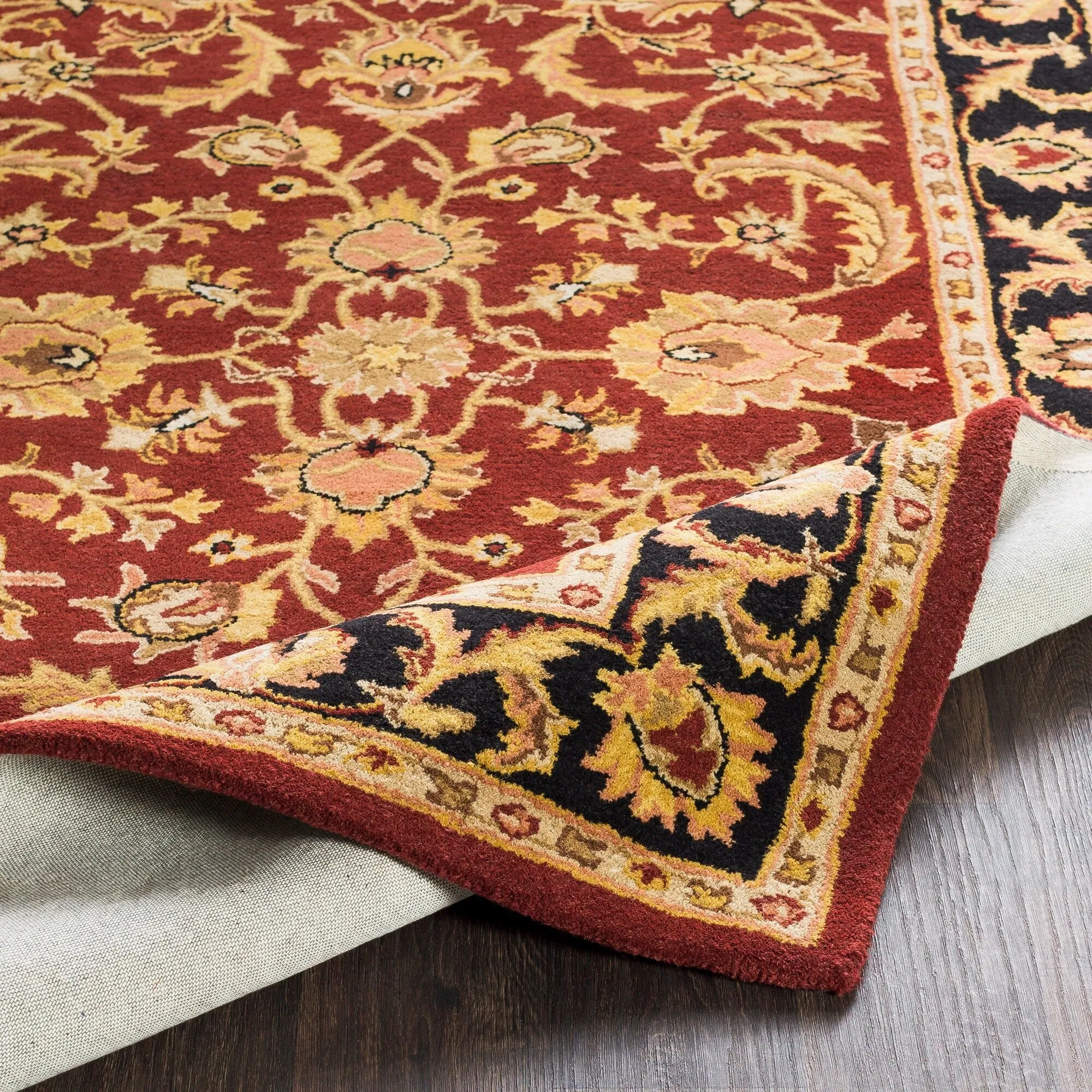 Hand-Tufted Ollie Traditional Border Runner