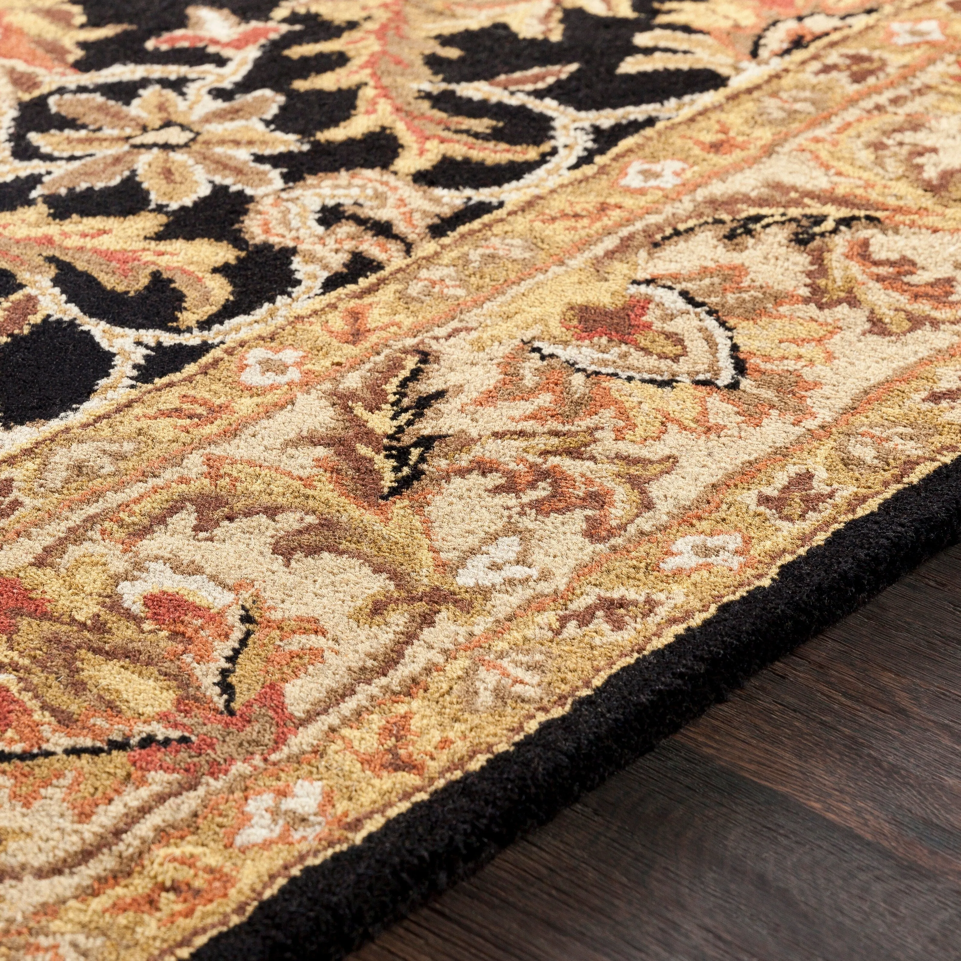 Hand-Tufted Ollie Traditional Border Runner