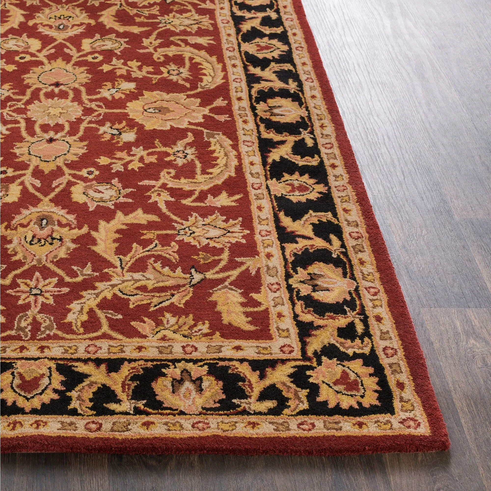 Hand-Tufted Ollie Traditional Border Runner