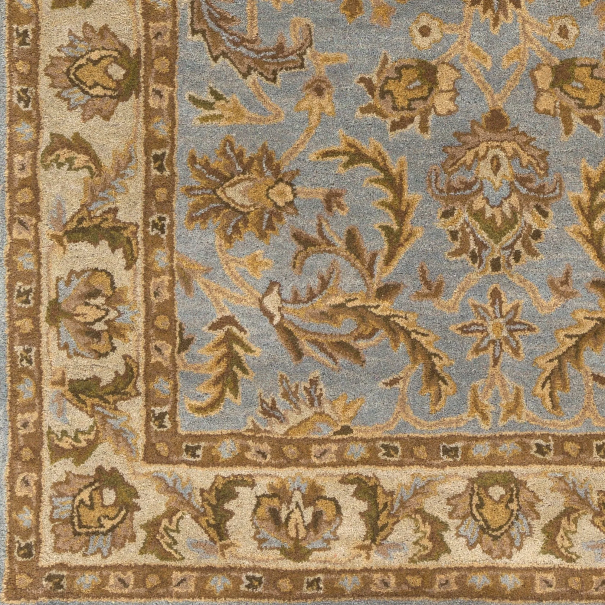 Hand-Tufted Ollie Traditional Border Runner