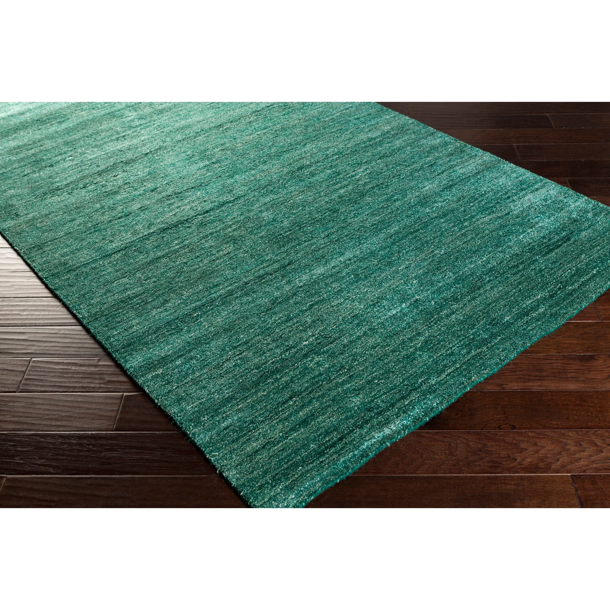 Hand-woven Dan Solid Viscose Area Rug