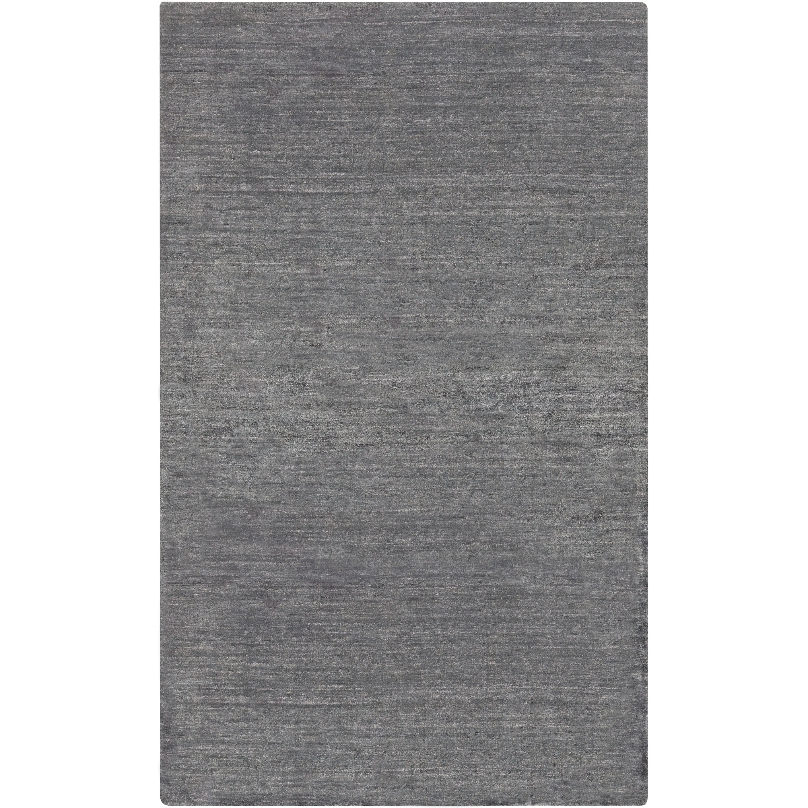 Hand-woven Dan Solid Viscose Area Rug