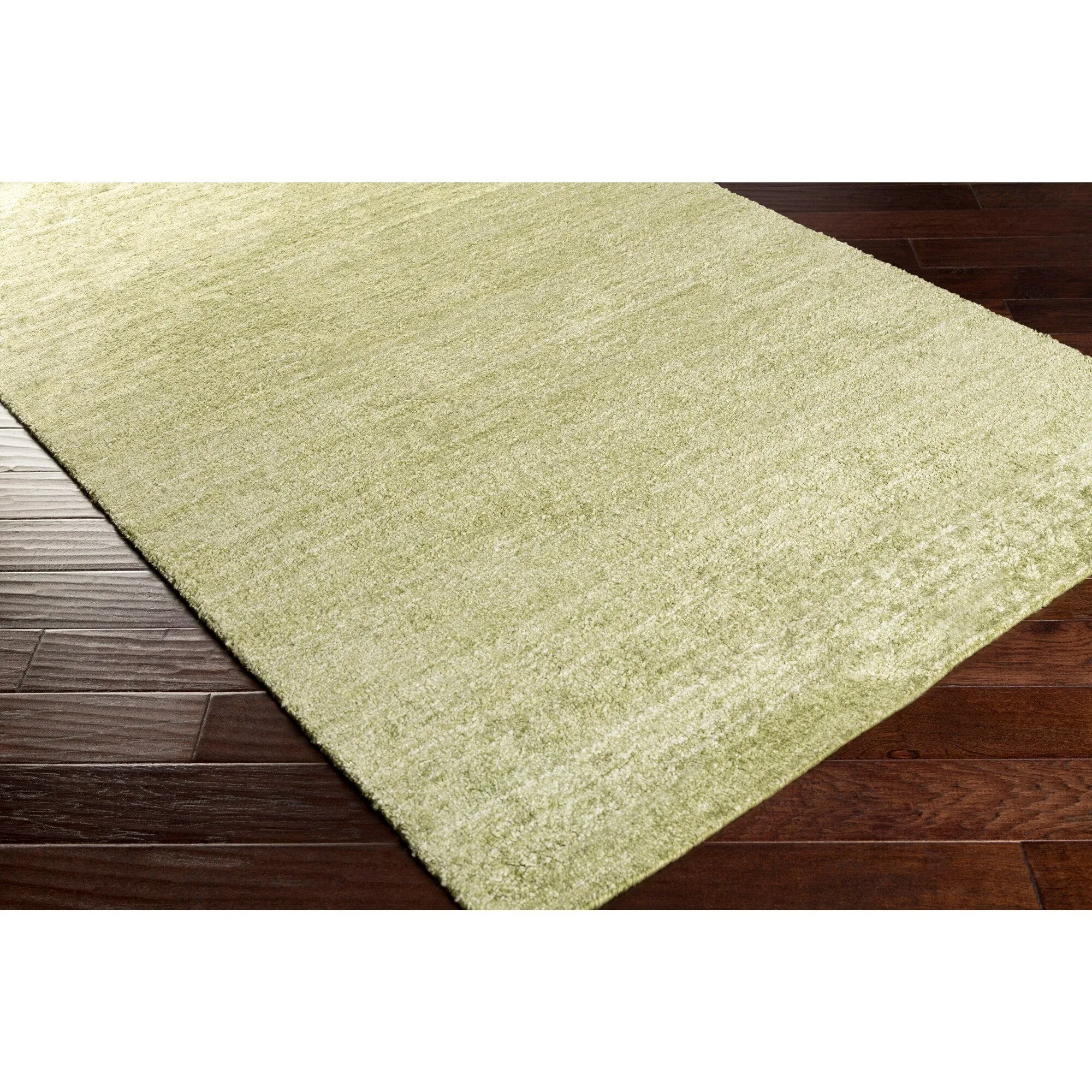 Hand-woven Dan Solid Viscose Area Rug