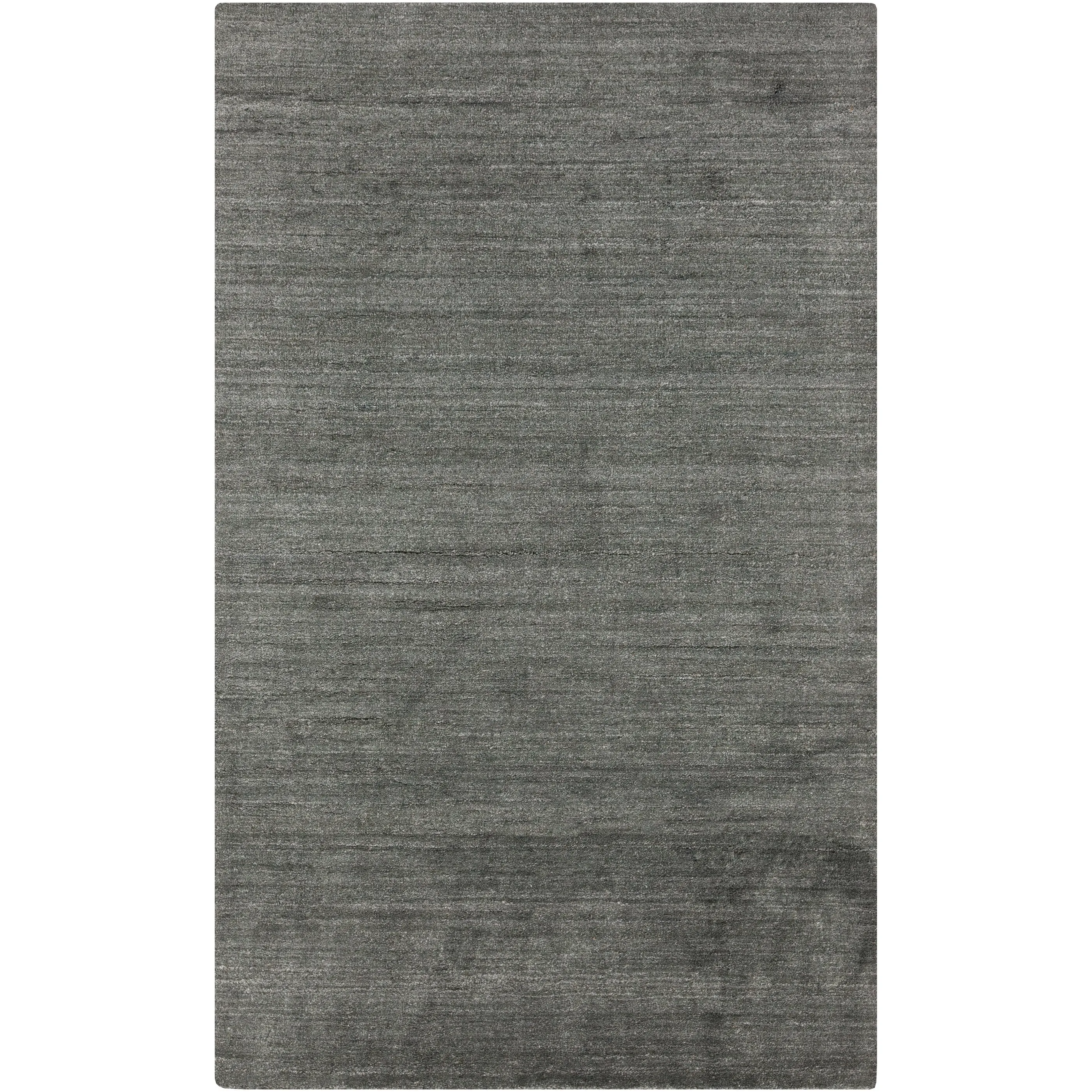 Hand-woven Dan Solid Viscose Area Rug