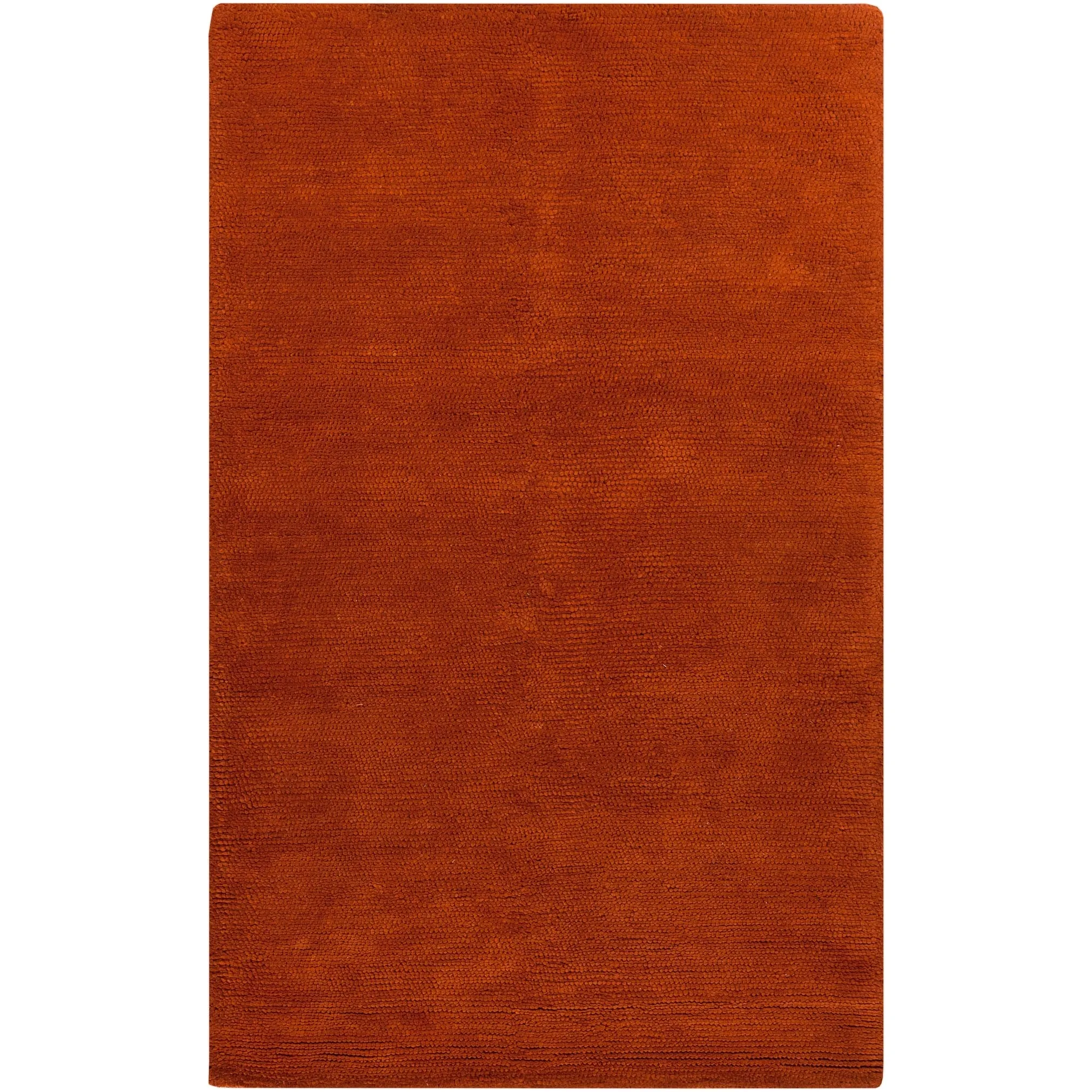 Hand-Woven Sutherlin Plush Shag Solid Color New Zealand Wool Area Rug