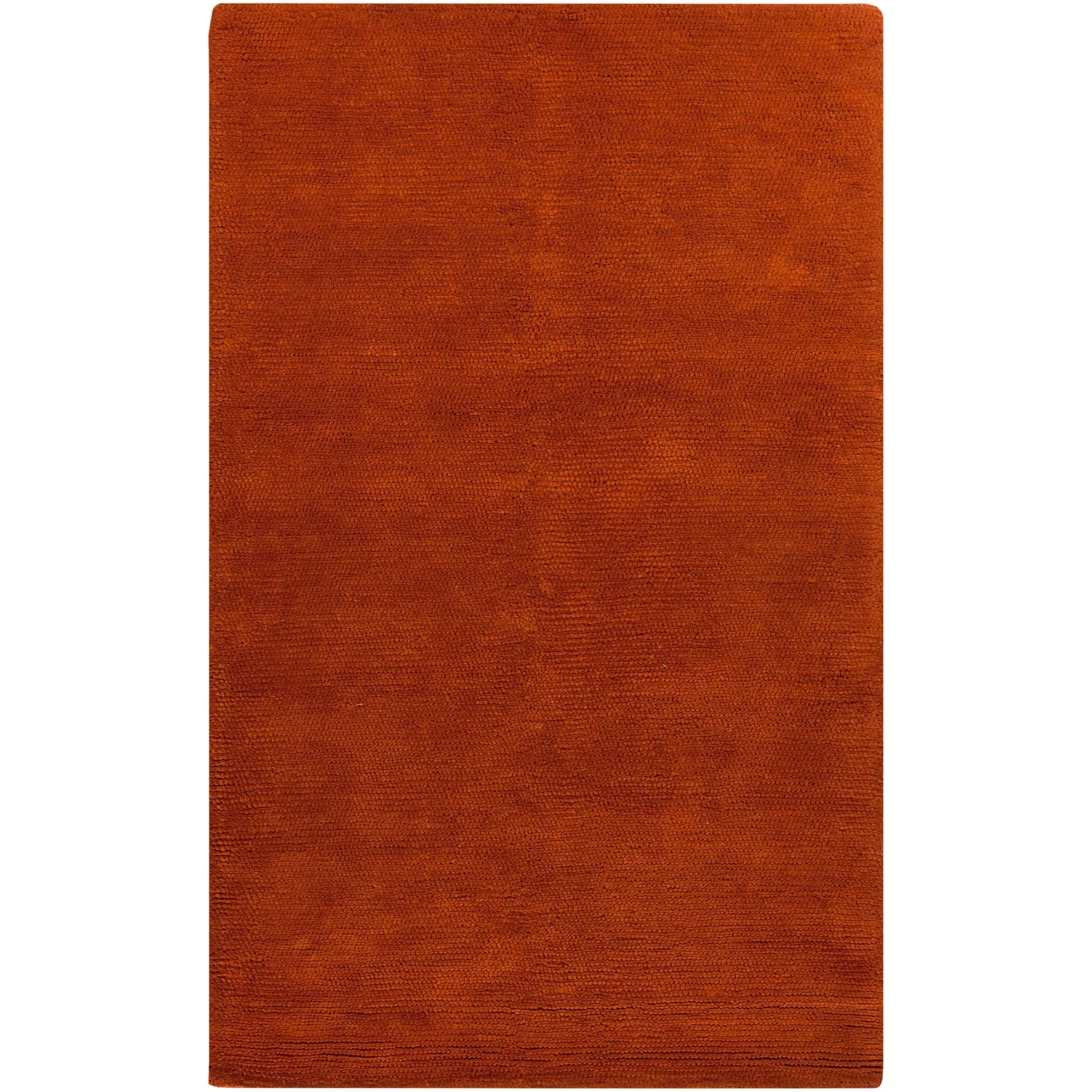 Hand-Woven Sutherlin Plush Shag Solid Color New Zealand Wool Area Rug