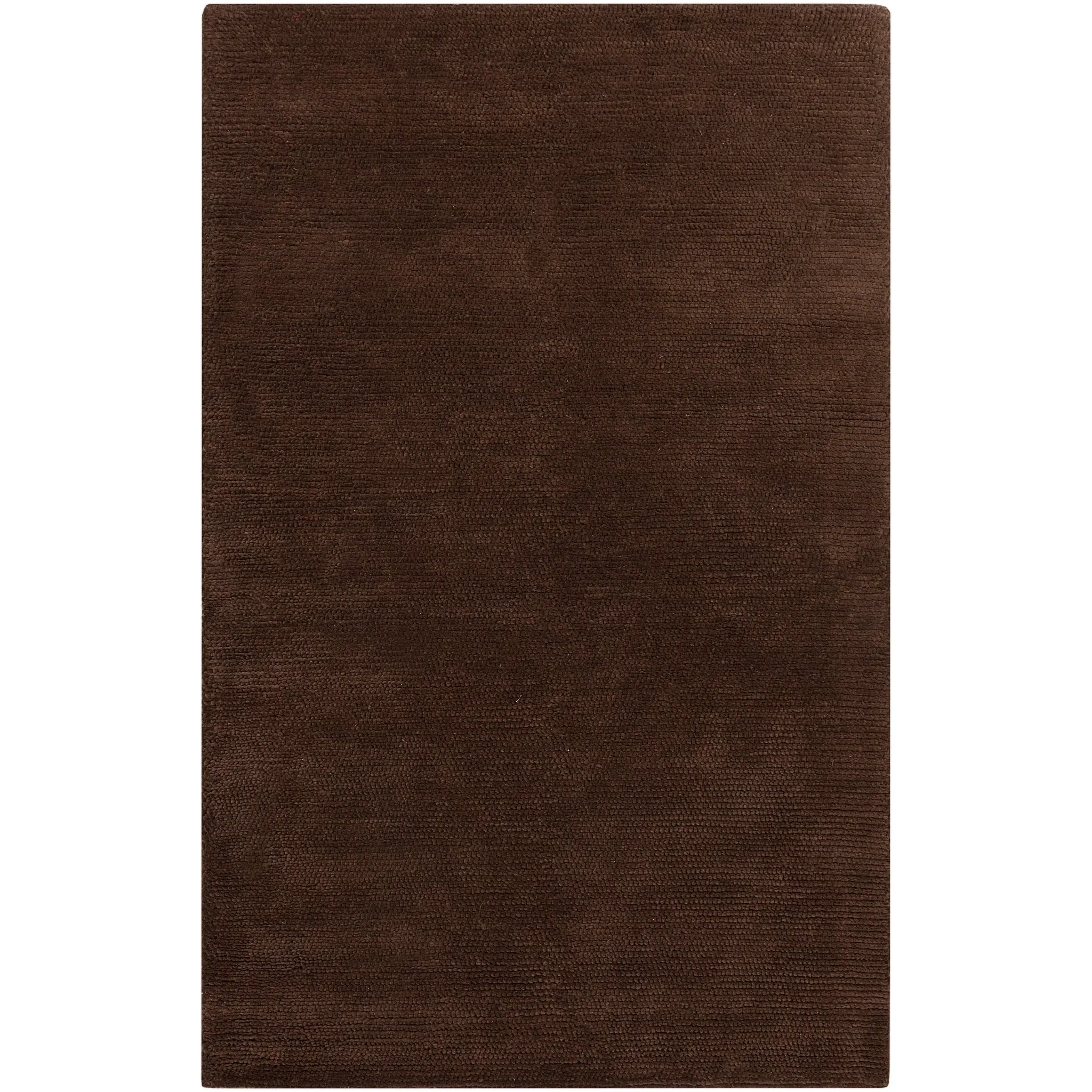 Hand-Woven Sutherlin Plush Shag Solid Color New Zealand Wool Area Rug