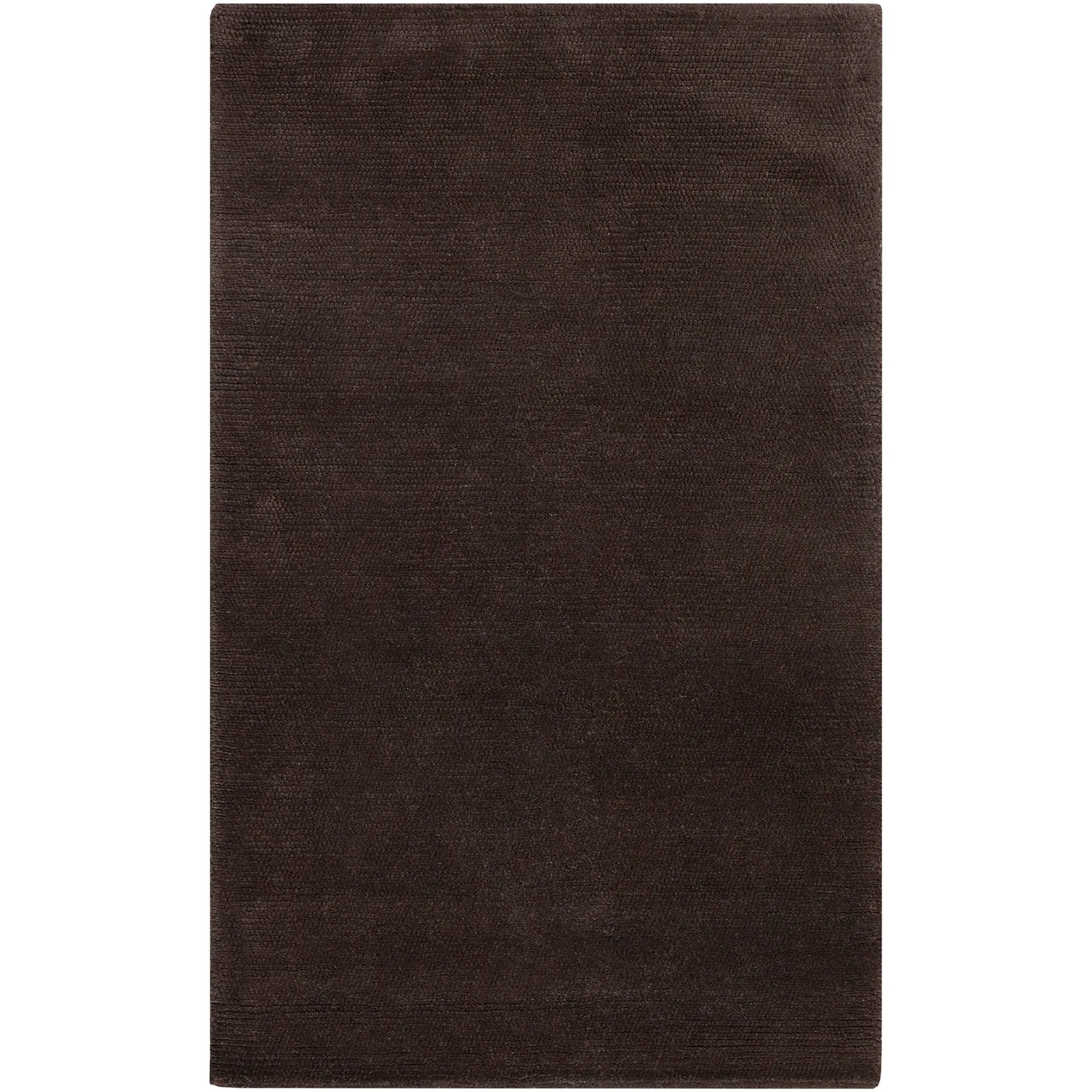 Hand-Woven Sutherlin Plush Shag Solid Color New Zealand Wool Area Rug