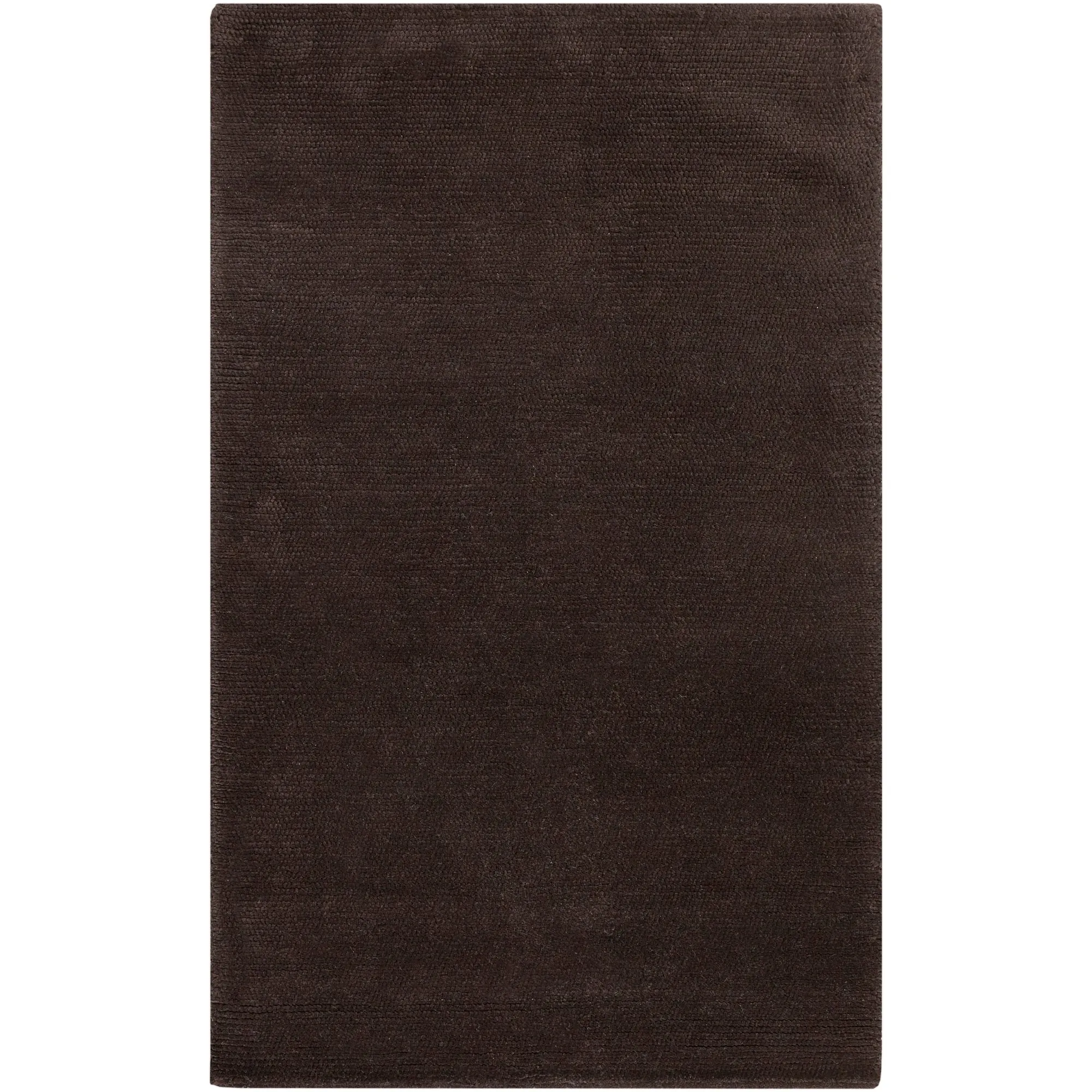 Hand-Woven Sutherlin Plush Shag Solid Color New Zealand Wool Area Rug