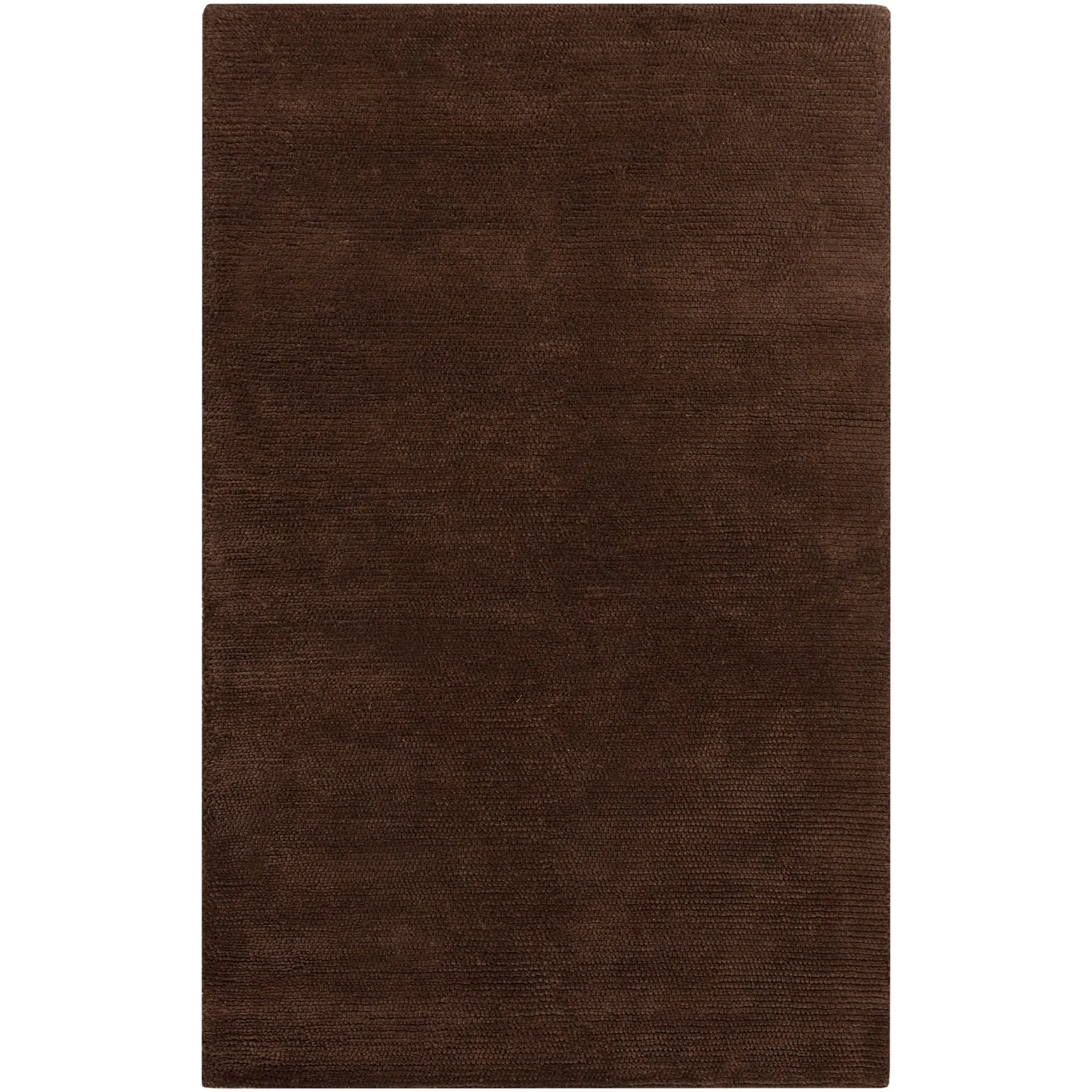 Hand-Woven Sutherlin Plush Shag Solid Color New Zealand Wool Area Rug