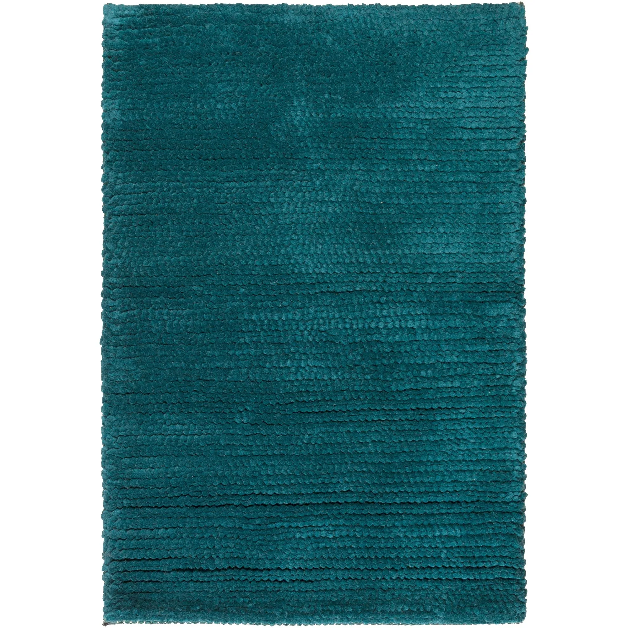 Hand-Woven Sutherlin Plush Shag Solid Color New Zealand Wool Area Rug