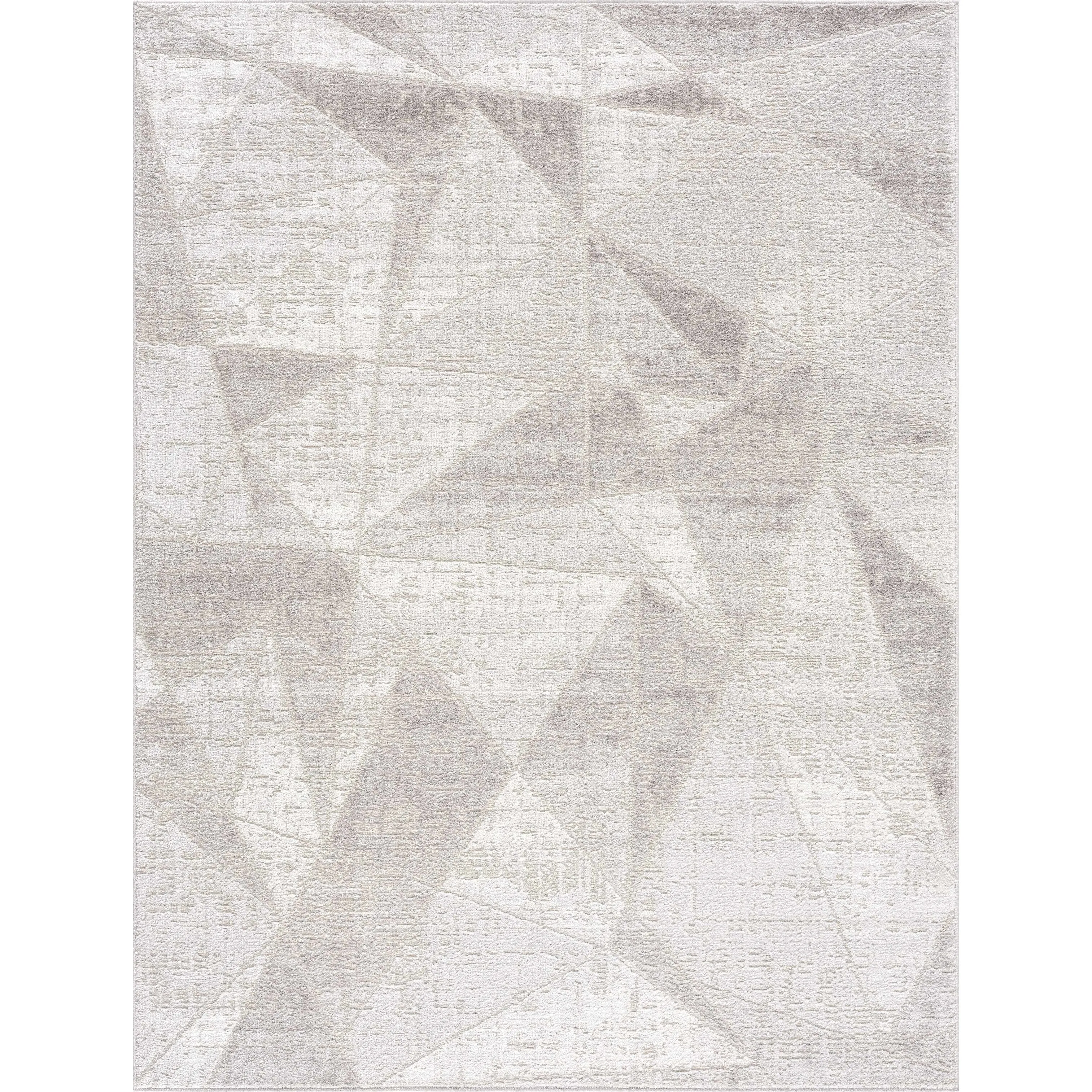 Hauteloom Calum Living Room. Bedroom Area Rug - Farmhouse - High Pile - Pink.Gray - 7'9 x 9'6