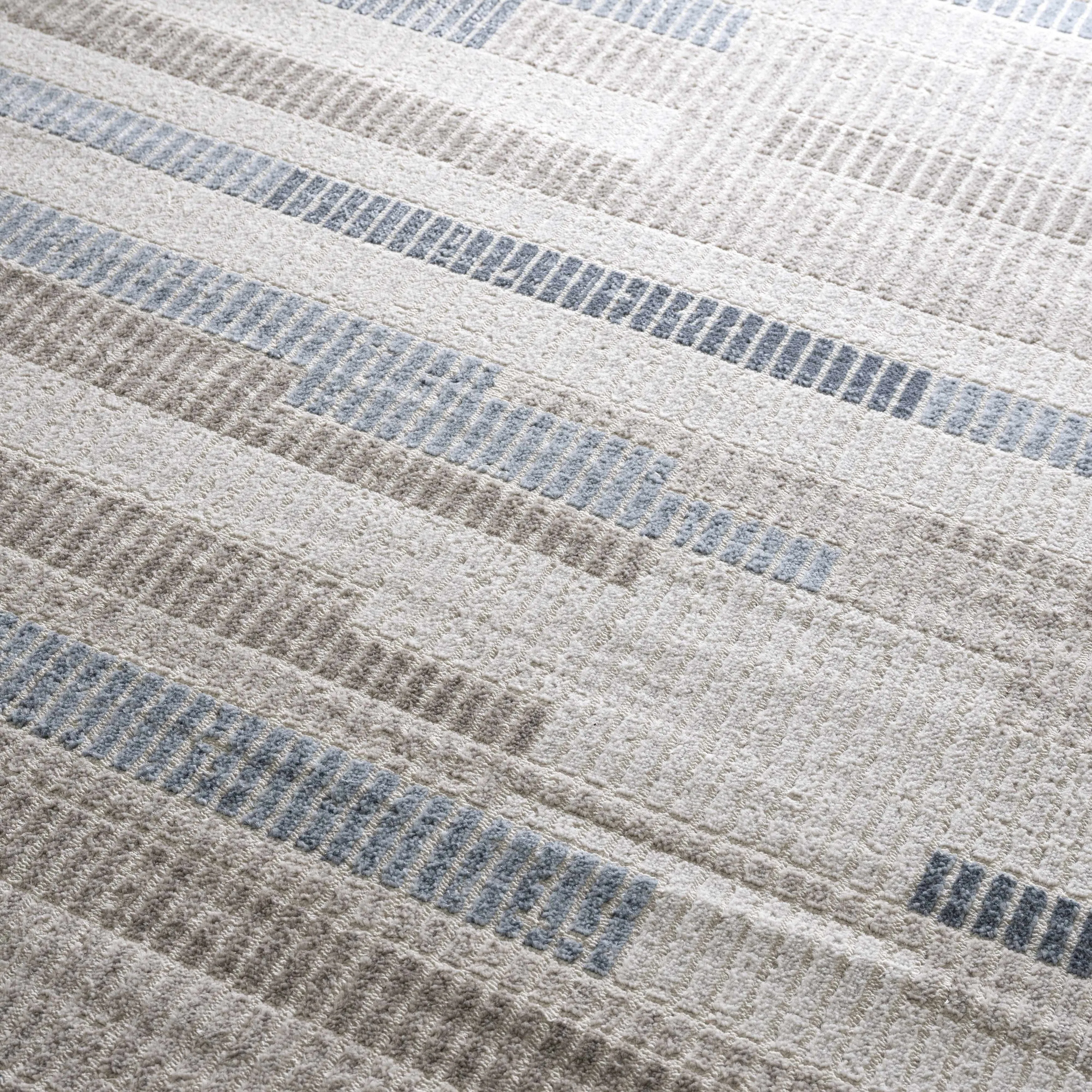 Hauteloom Calum Living Room. Bedroom Area Rug - Farmhouse - High Pile - Pink.Gray - 7'9 x 9'6