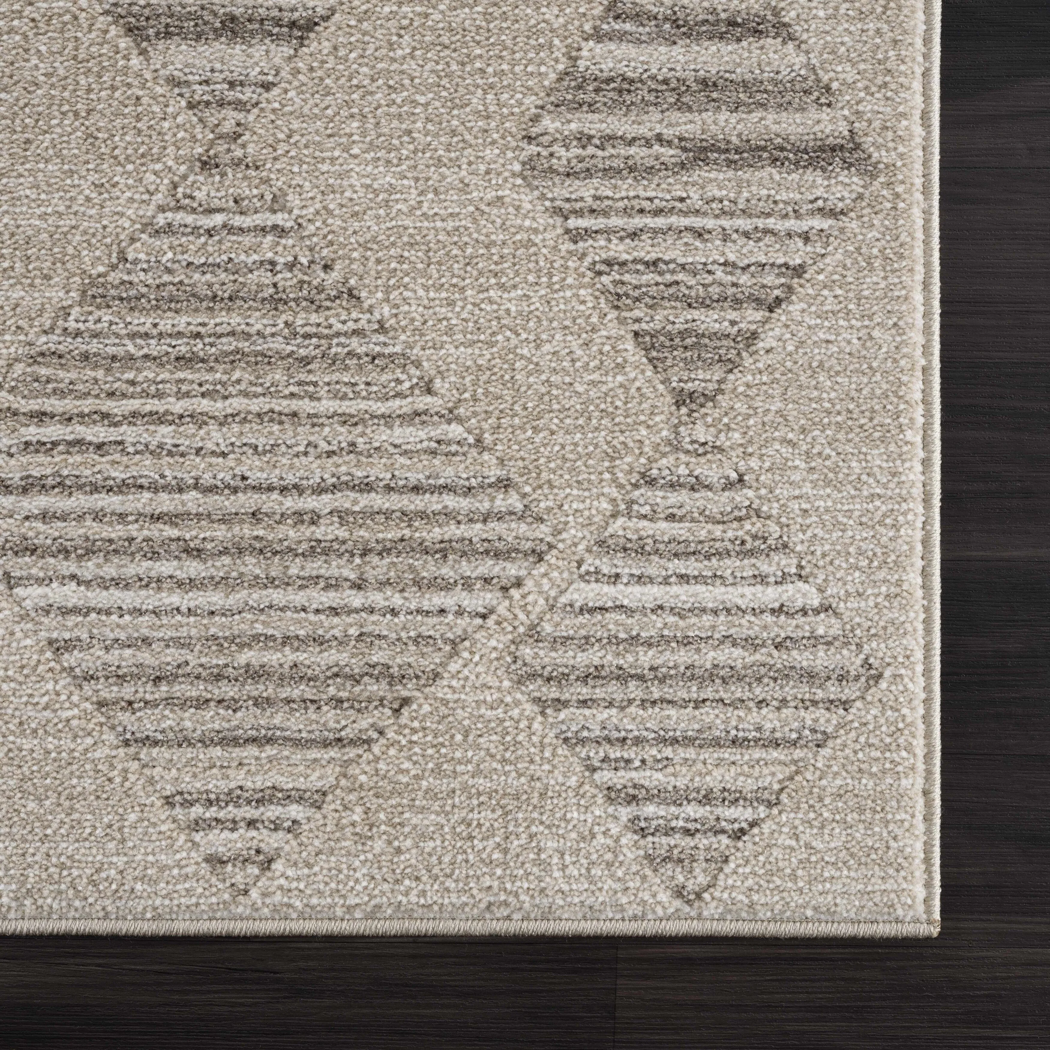 Hauteloom Casablanca Collection Bohemian Farmhouse High Pile Area Rug