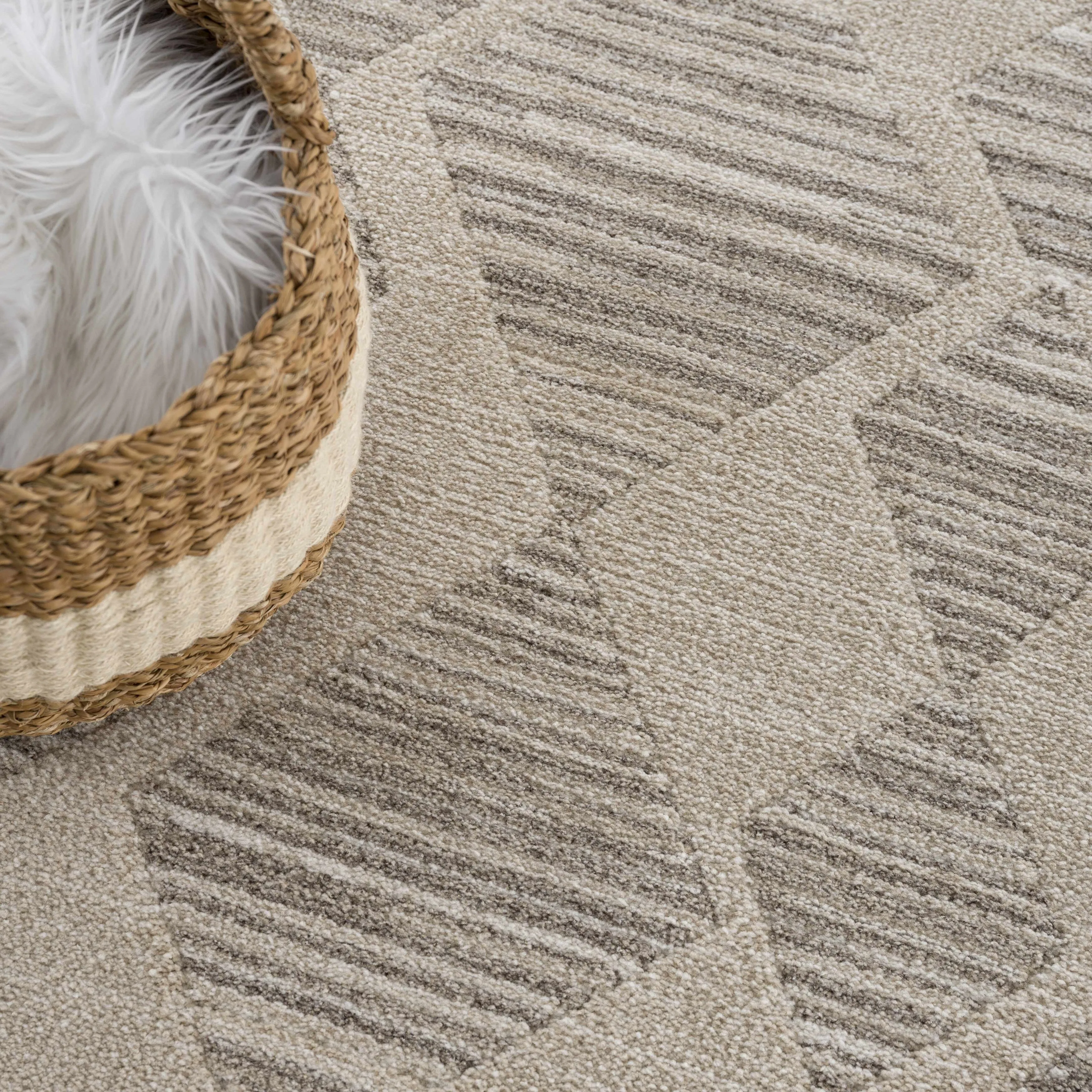Hauteloom Casablanca Collection Bohemian Farmhouse High Pile Area Rug