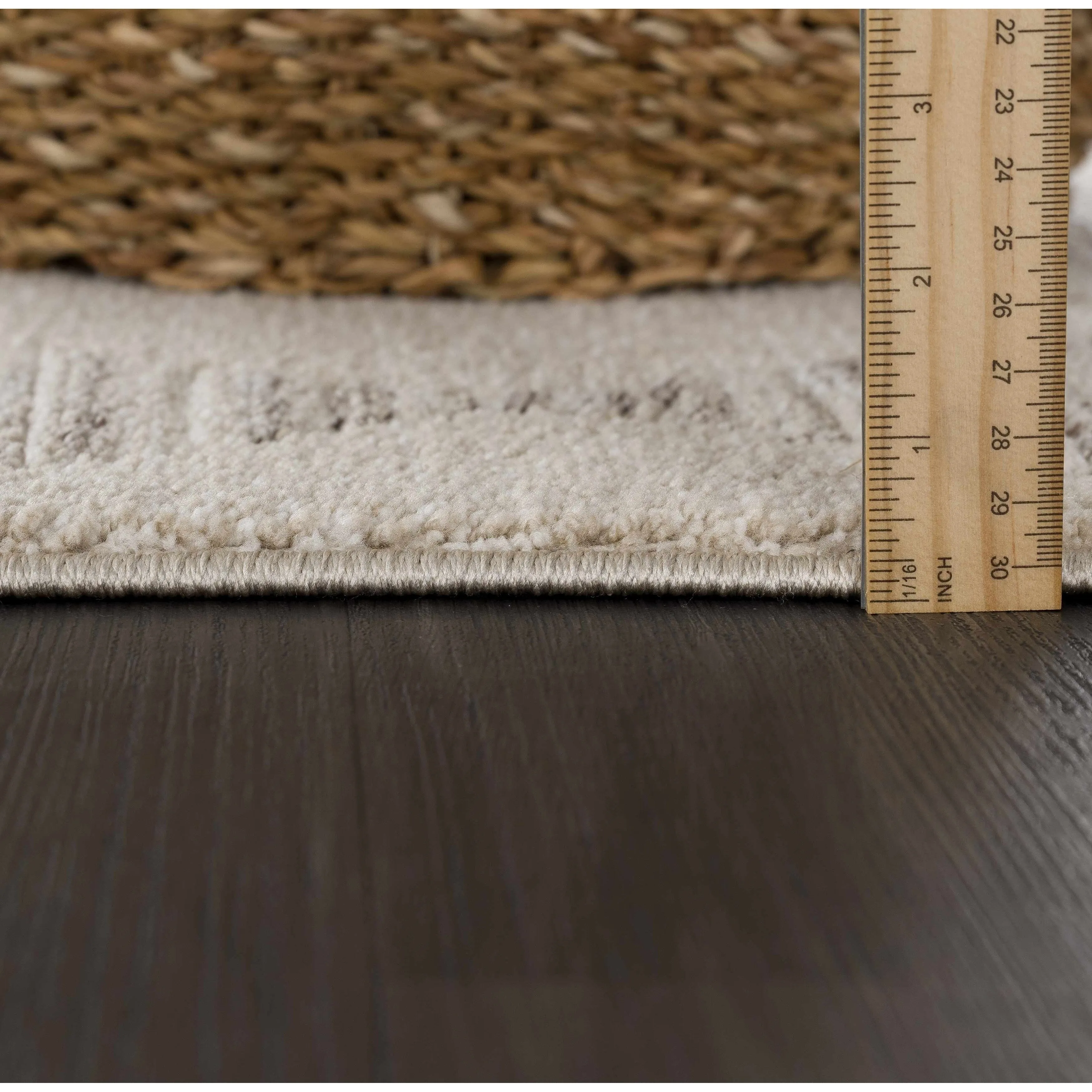 Hauteloom Casablanca Collection Bohemian Farmhouse High Pile Area Rug