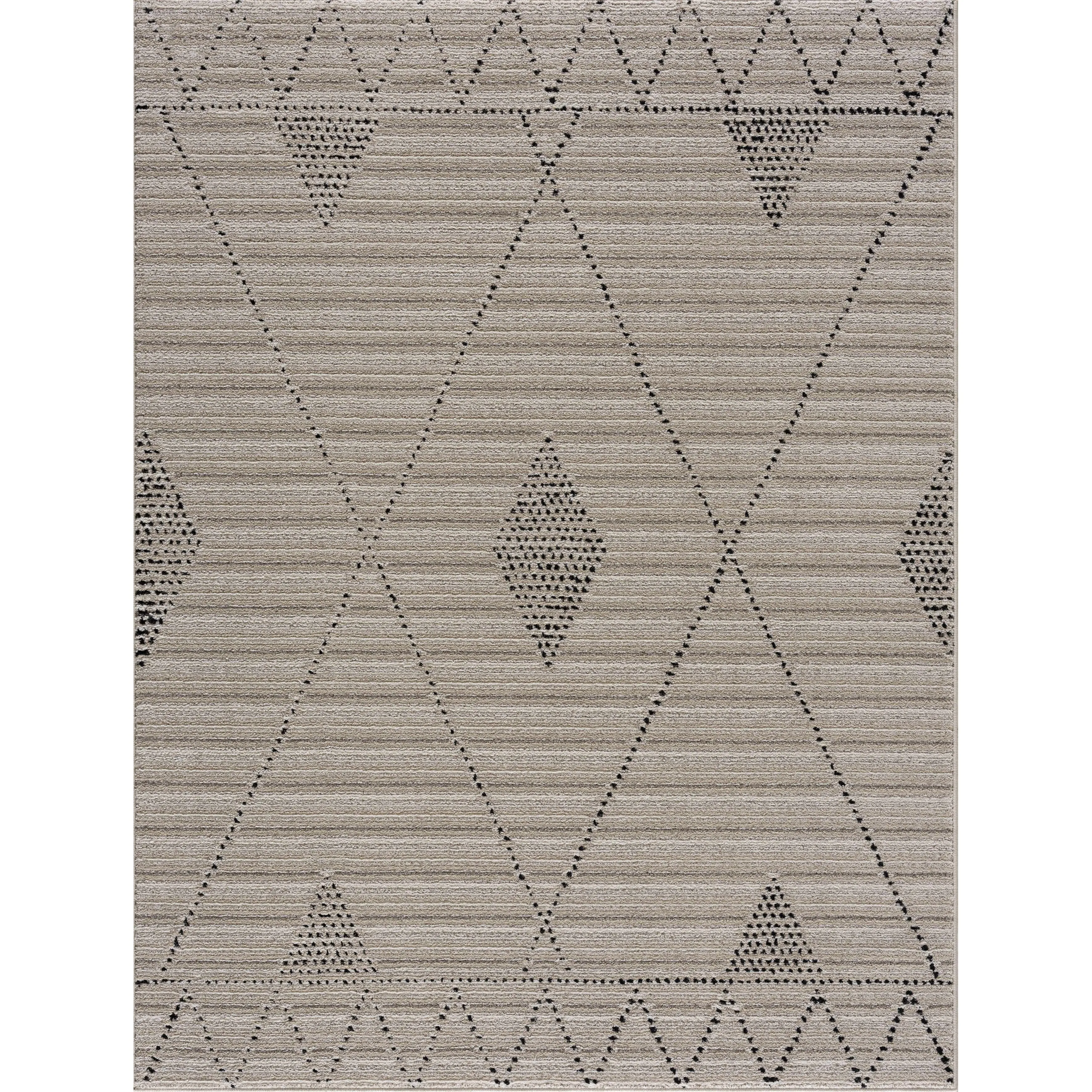 Hauteloom Casablanca Collection Bohemian Farmhouse High Pile Area Rug