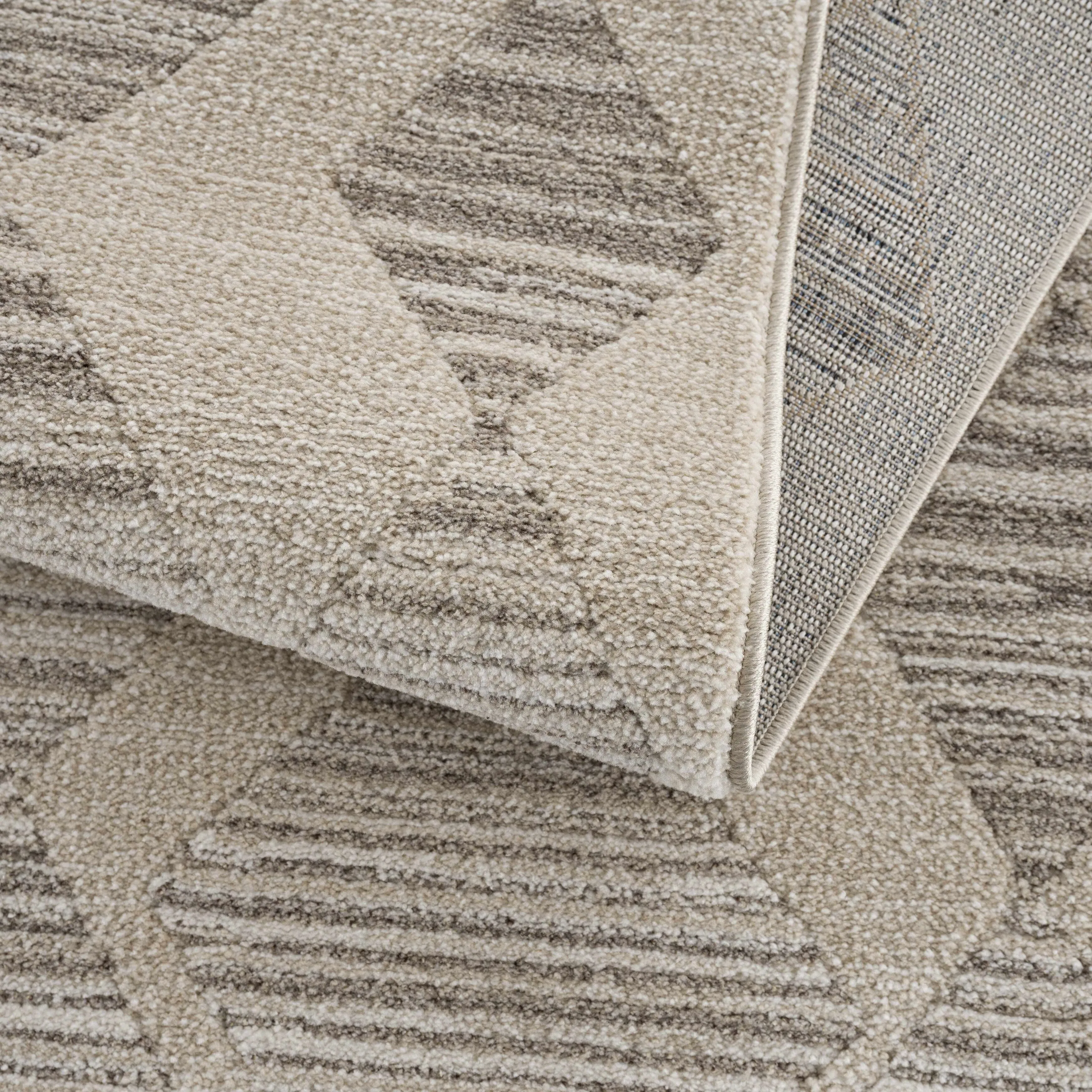 Hauteloom Casablanca Collection Bohemian Farmhouse High Pile Area Rug