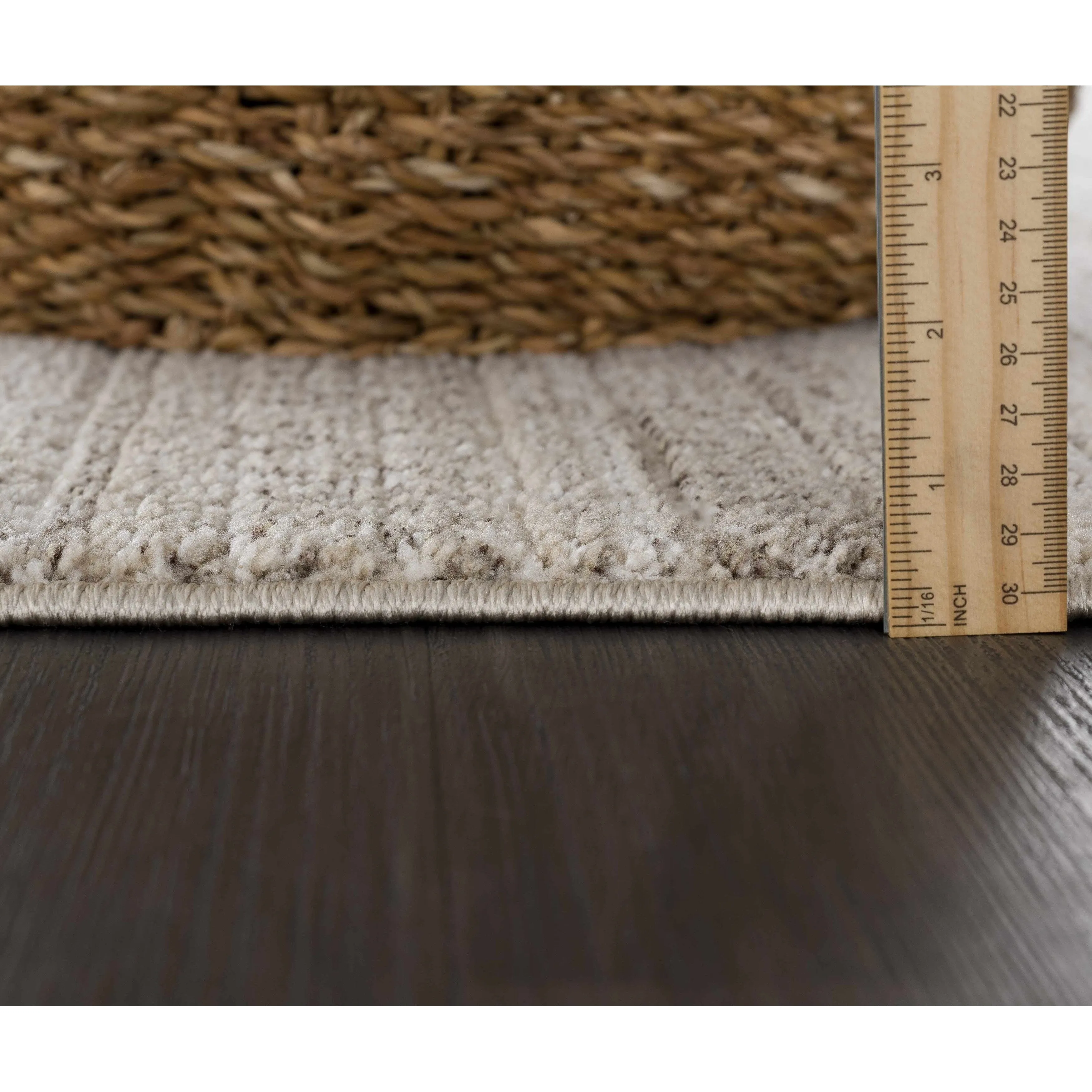 Hauteloom Casablanca Collection Bohemian Farmhouse High Pile Area Rug