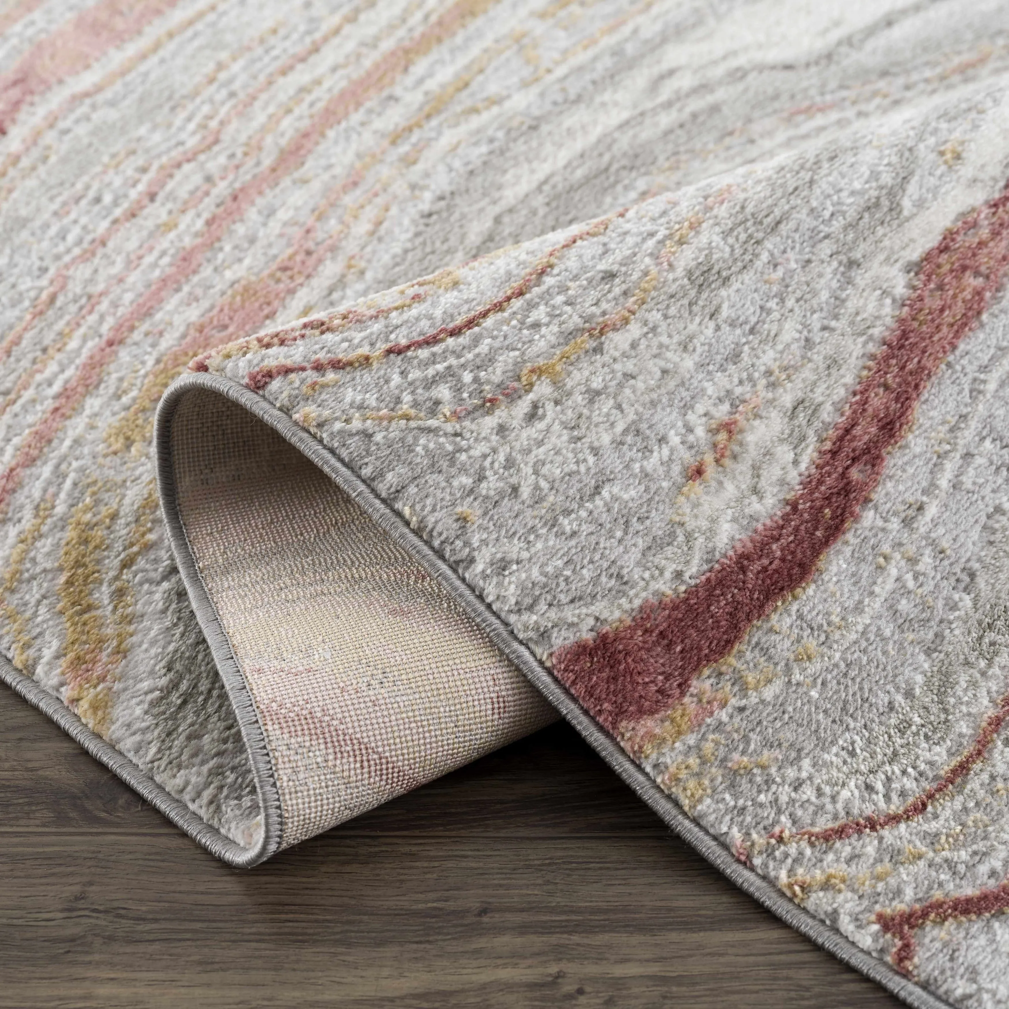Hauteloom Liverpool Living Room. Bedroom Area Rug - Contemporary - Cream.Green - 7'10 x 10'