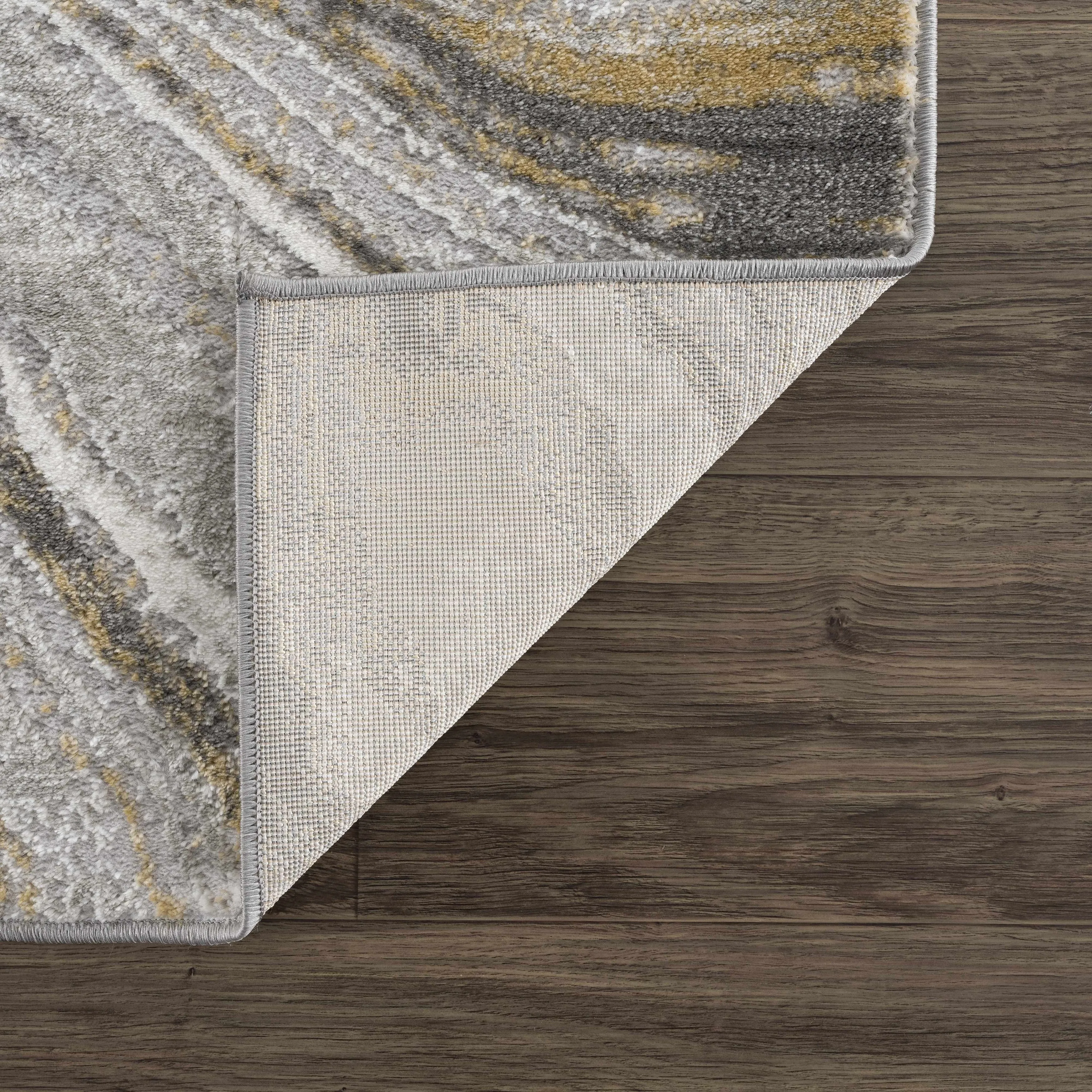 Hauteloom Liverpool Living Room. Bedroom Area Rug - Contemporary - Cream.Green - 7'10 x 10'