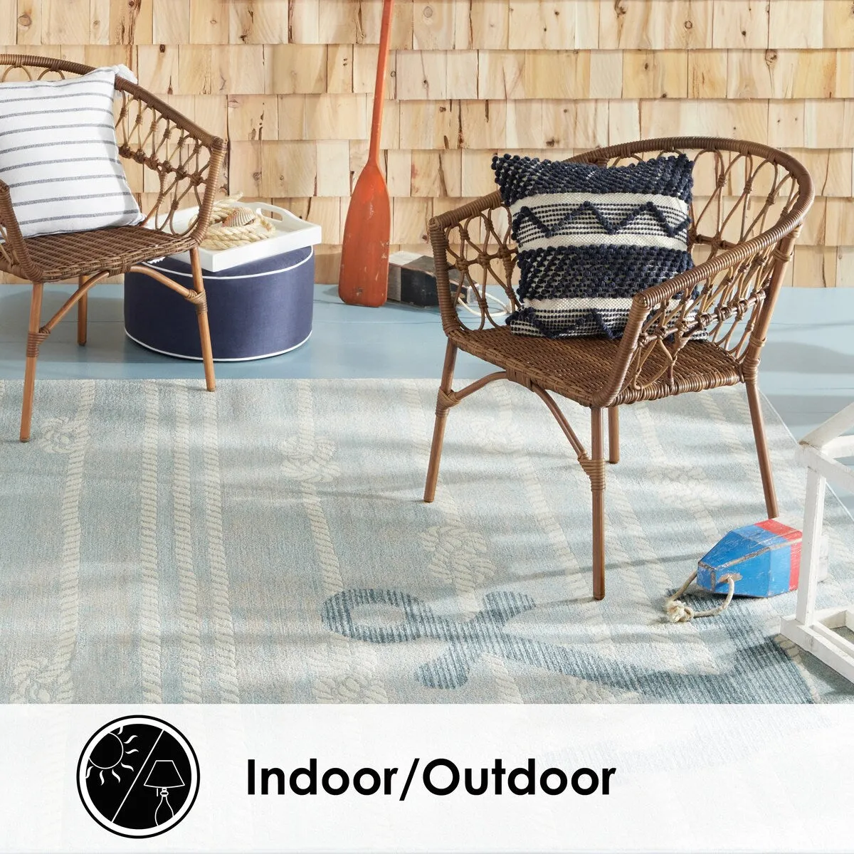 Home Dynamix Marine Anchor Coastal Anchor Indoor/Outdoor Area Rug