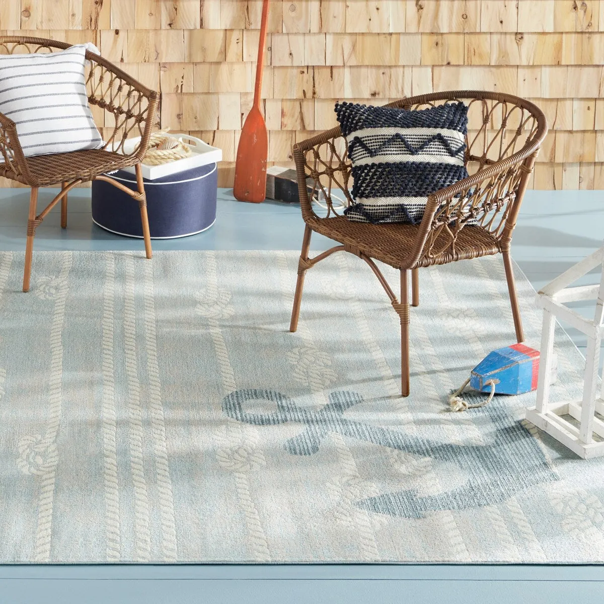 Home Dynamix Marine Anchor Coastal Anchor Indoor/Outdoor Area Rug
