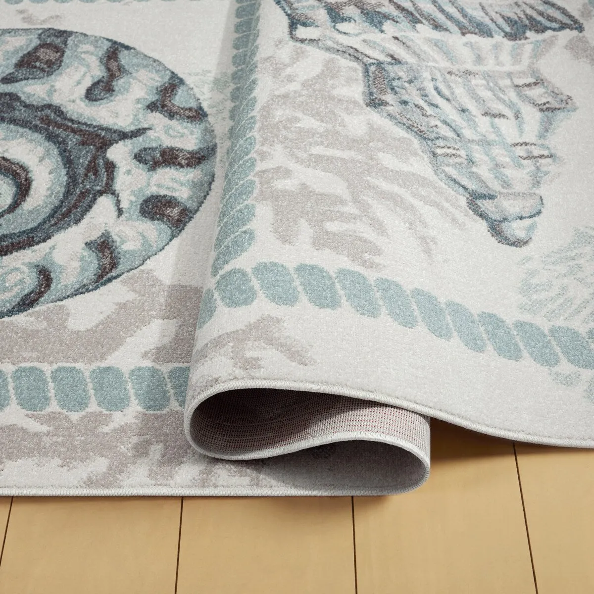 Home Dynamix Marine Sea Shells Coastal Starfish Indoor/Outdoor Area Rug