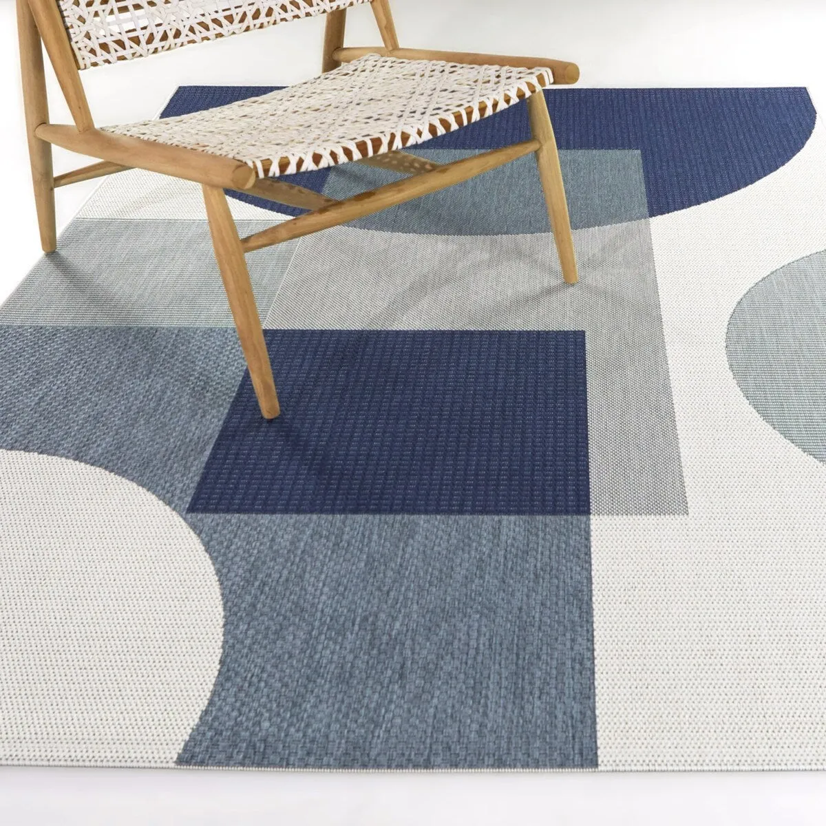 Hopper Modern Geometric Indoor/Outdoor Area Rug
