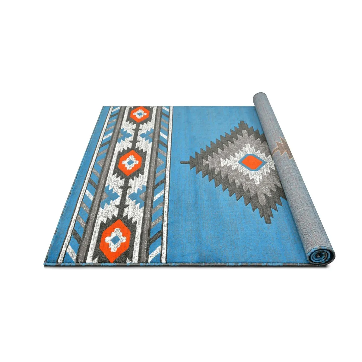 HR Southwestern Rugs for Cabin Tribal Medallion Carpet for Livingroom