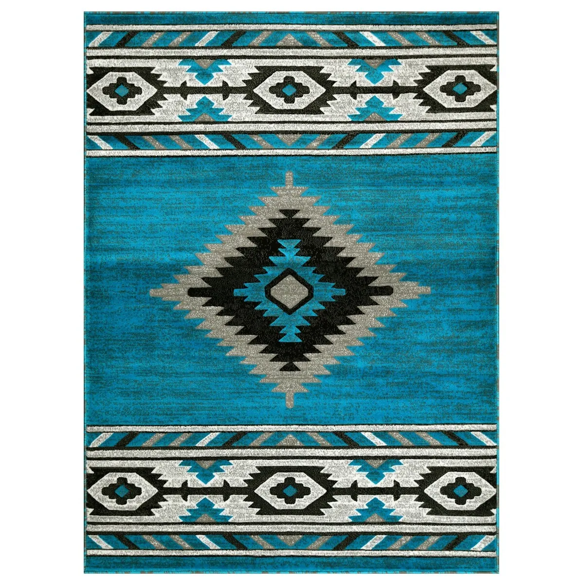 HR Southwestern Rugs for Cabin Tribal Medallion Carpet for Livingroom