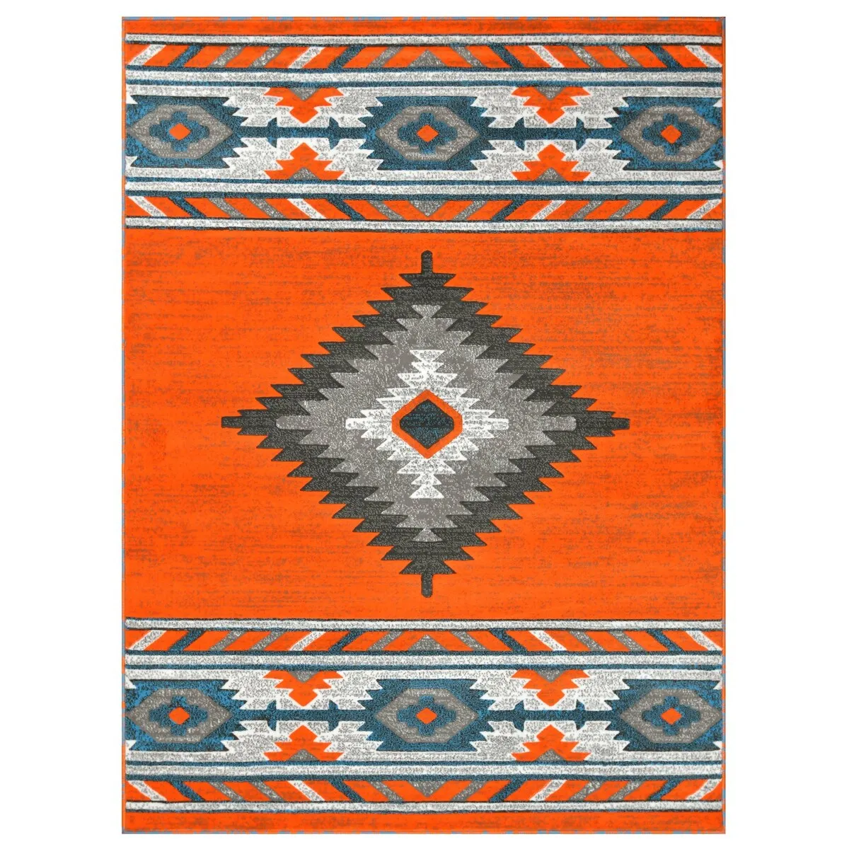 HR Southwestern Rugs for Cabin Tribal Medallion Carpet for Livingroom
