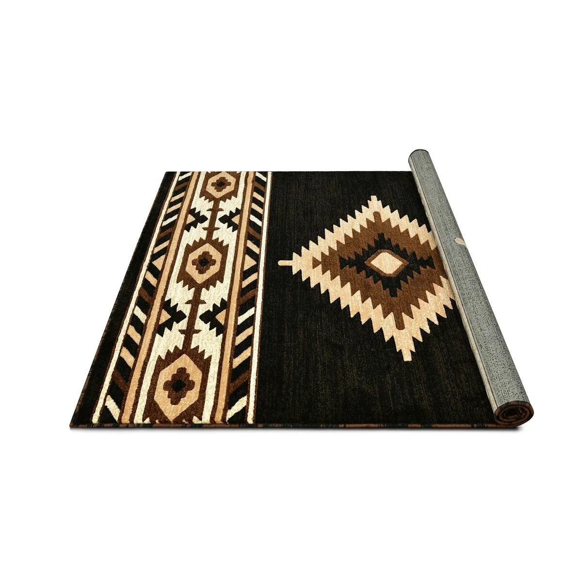 HR Southwestern Rugs for Cabin Tribal Medallion Carpet for Livingroom
