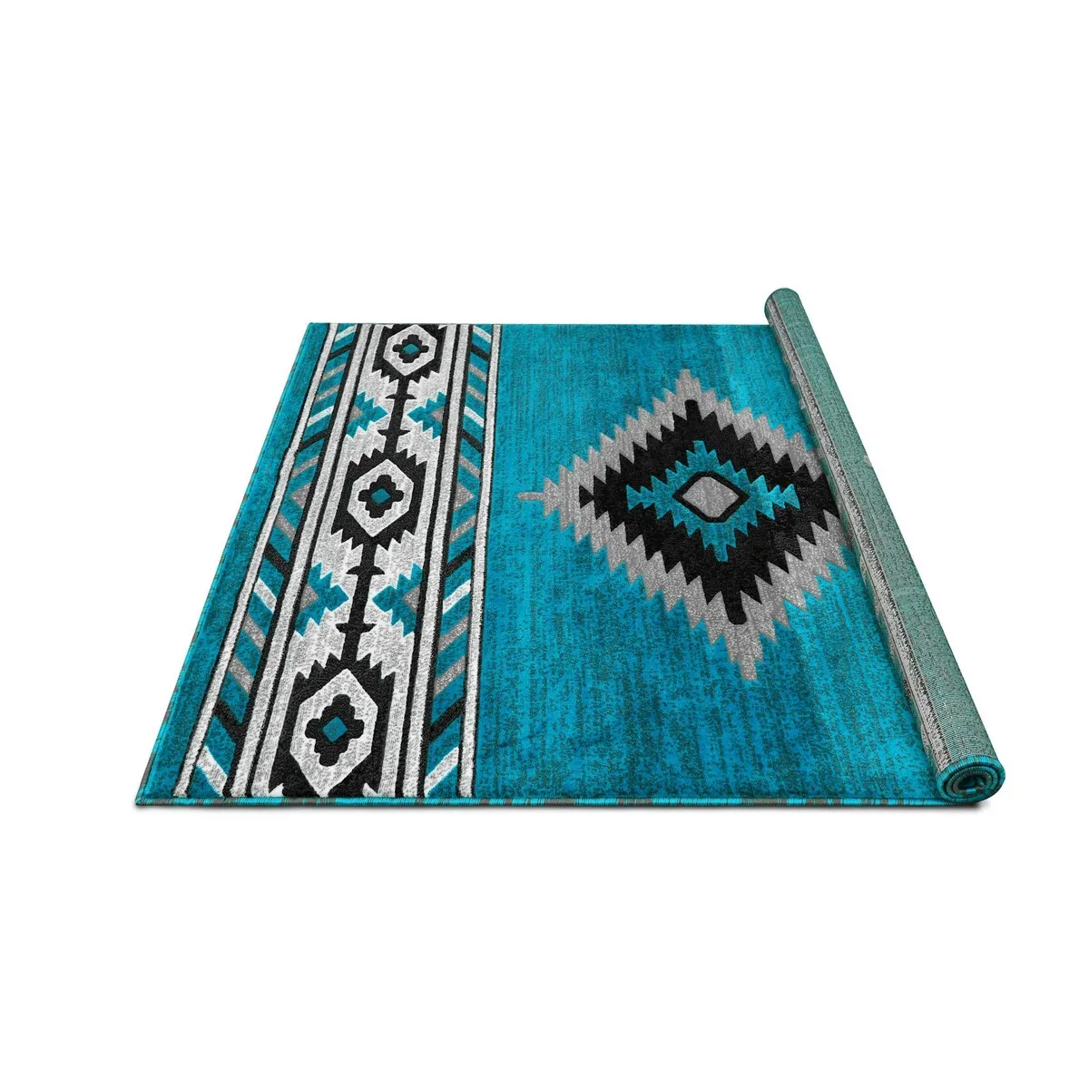HR Southwestern Rugs for Cabin Tribal Medallion Carpet for Livingroom