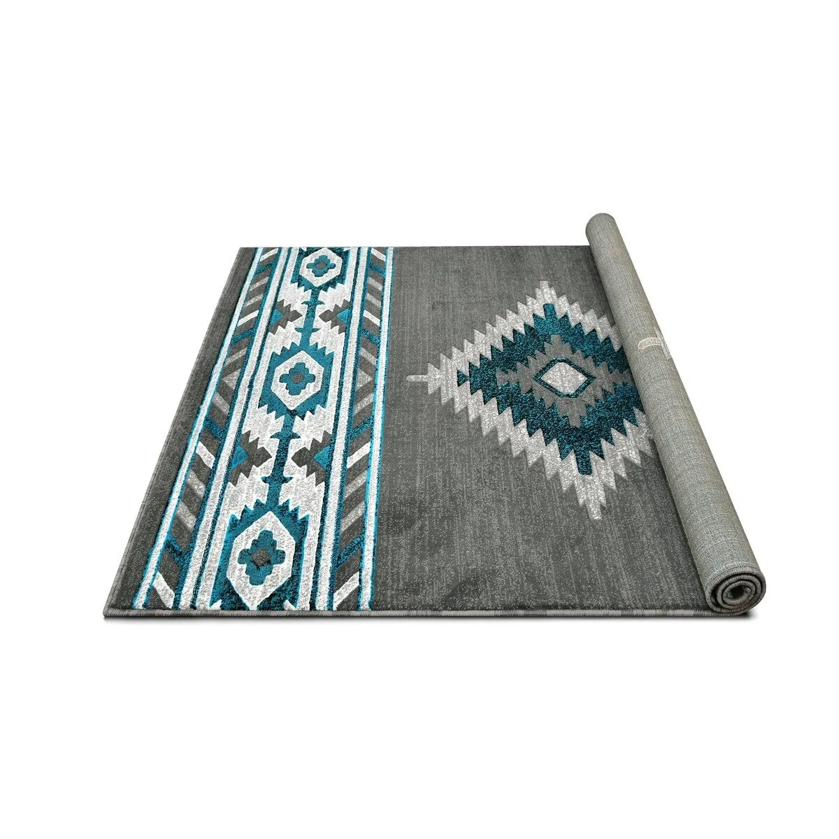 HR Southwestern Rugs for Cabin Tribal Medallion Carpet for Livingroom