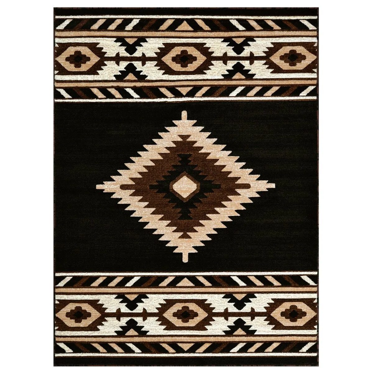 HR Southwestern Rugs for Cabin Tribal Medallion Carpet for Livingroom