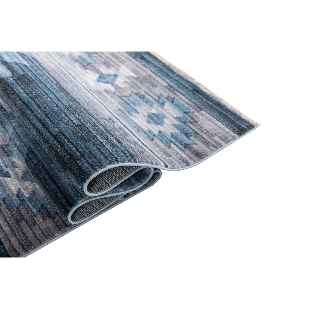 HR Southwestern Rugs Inspired Modern Faded Tribal Floor cover. Super soft and plush