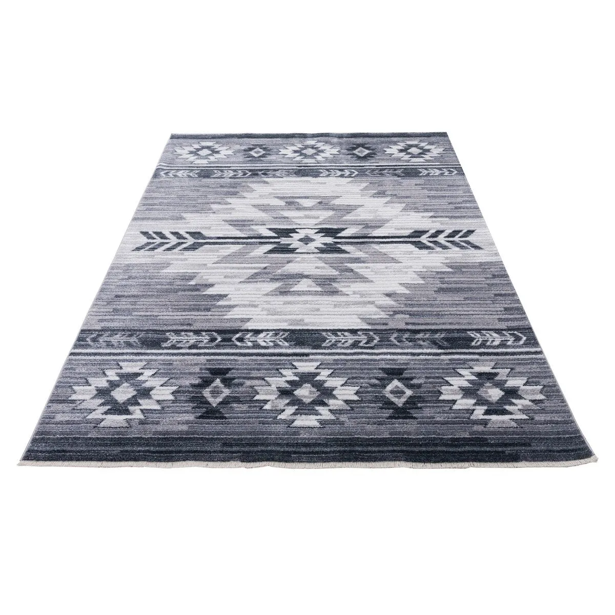 HR Southwestern Rugs Inspired Modern Faded Tribal Floor cover. Super soft and plush
