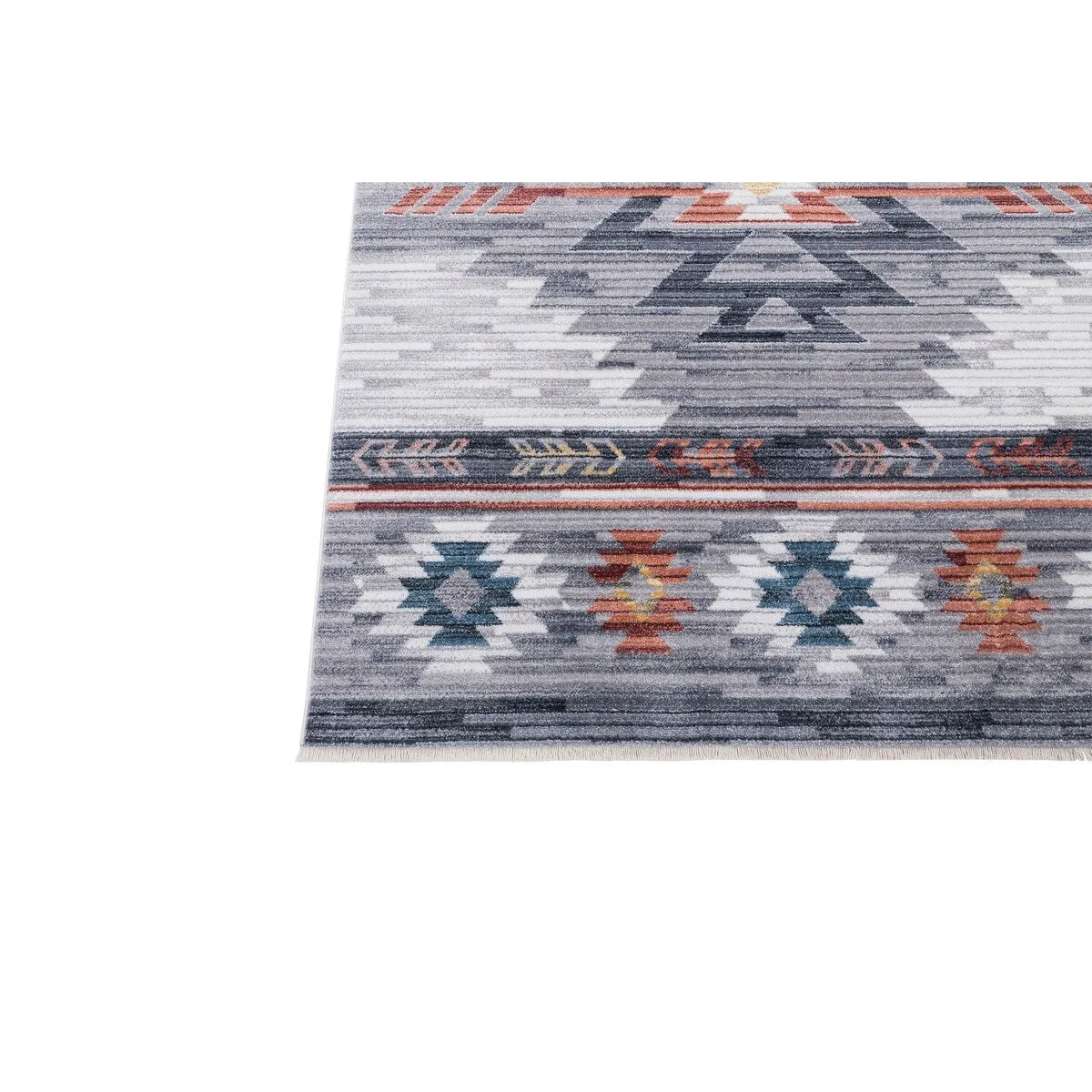 HR Southwestern Rugs Inspired Modern Faded Tribal Floor cover. Super soft and plush