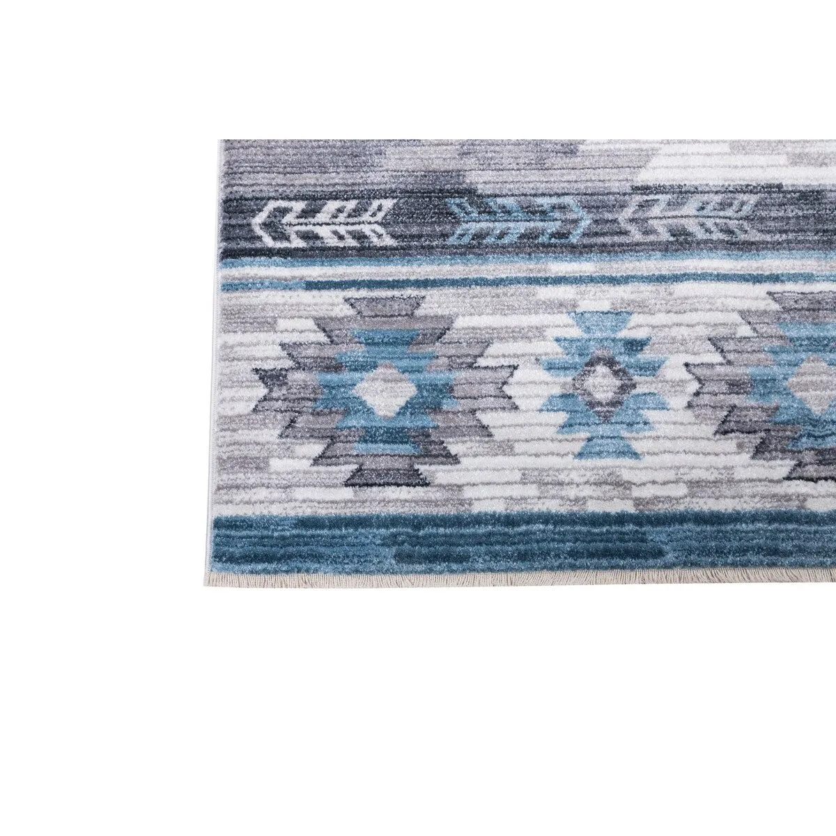 HR Southwestern Rugs Inspired Modern Faded Tribal Floor cover. Super soft and plush