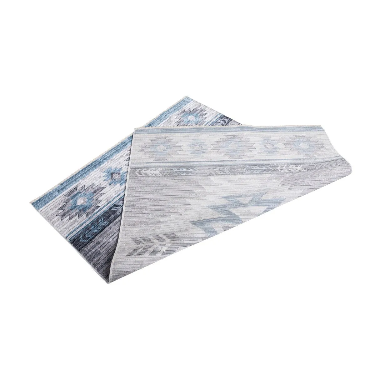 HR Southwestern Rugs Inspired Modern Faded Tribal Floor cover. Super soft and plush