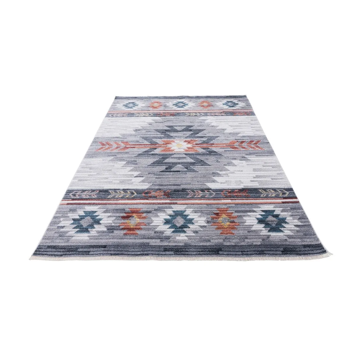 HR Southwestern Rugs Inspired Modern Faded Tribal Floor cover. Super soft and plush