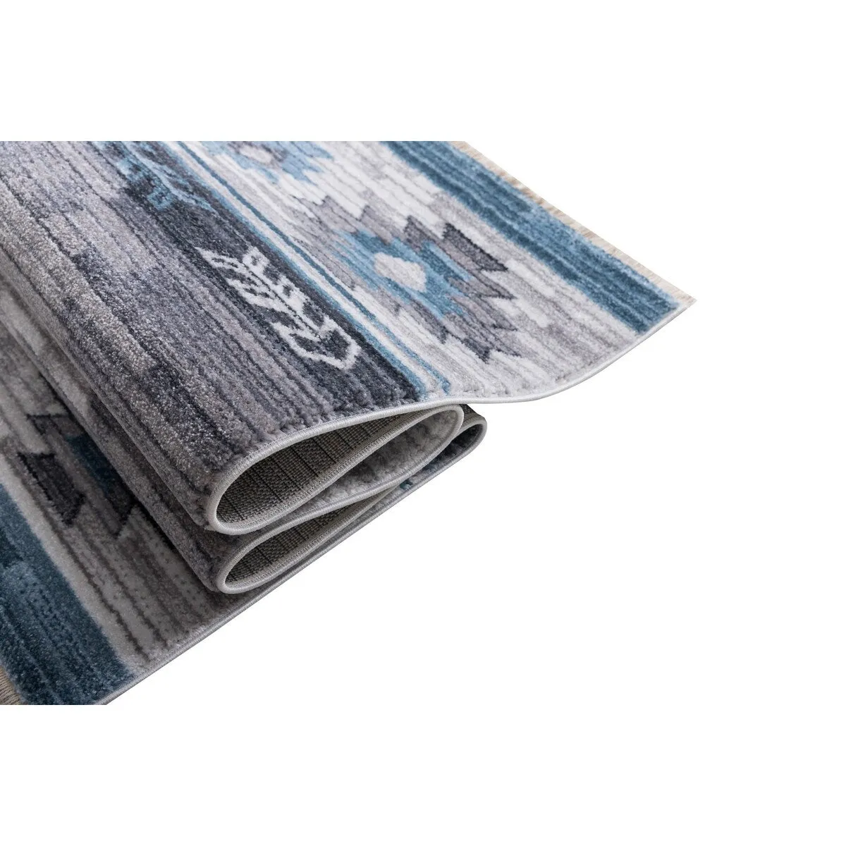 HR Southwestern Rugs Inspired Modern Faded Tribal Floor cover. Super soft and plush
