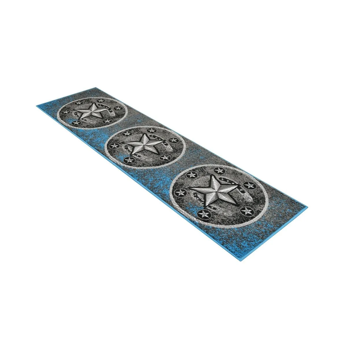 HR Texas Star. Cowboy Area Rug Texas Western Star Rustic
