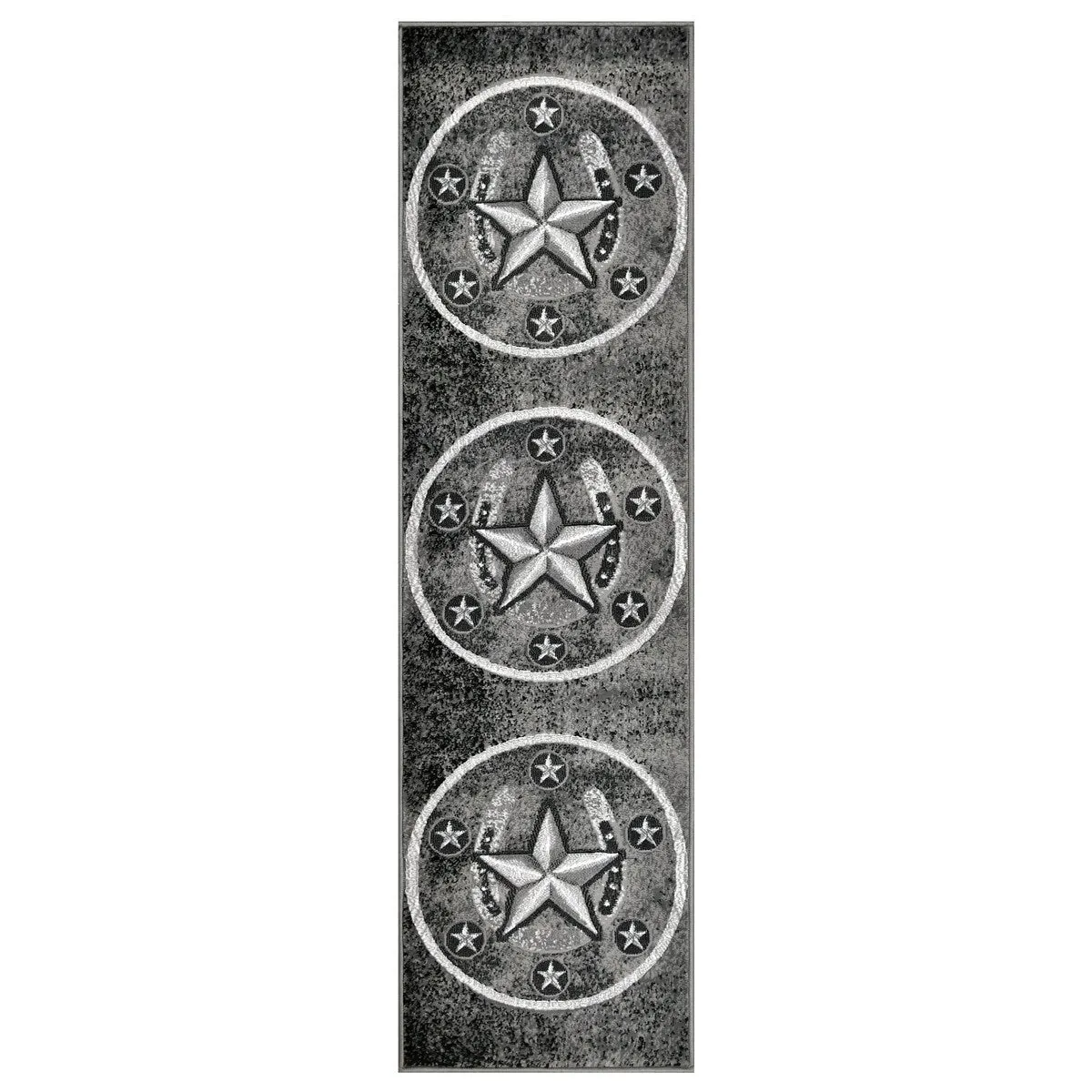HR Texas Star. Cowboy Area Rug Texas Western Star Rustic