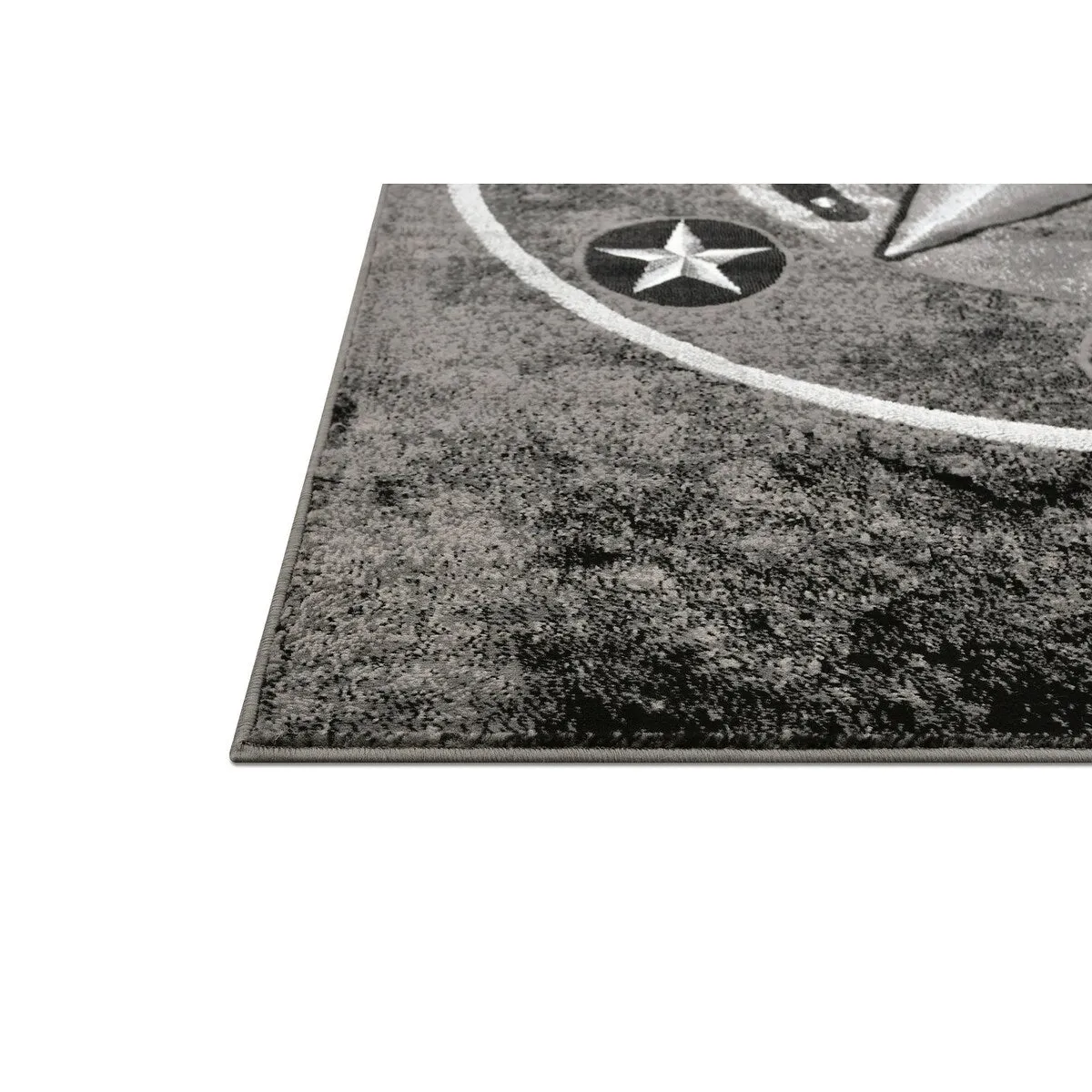 HR Texas Star. Cowboy Area Rug Texas Western Star Rustic