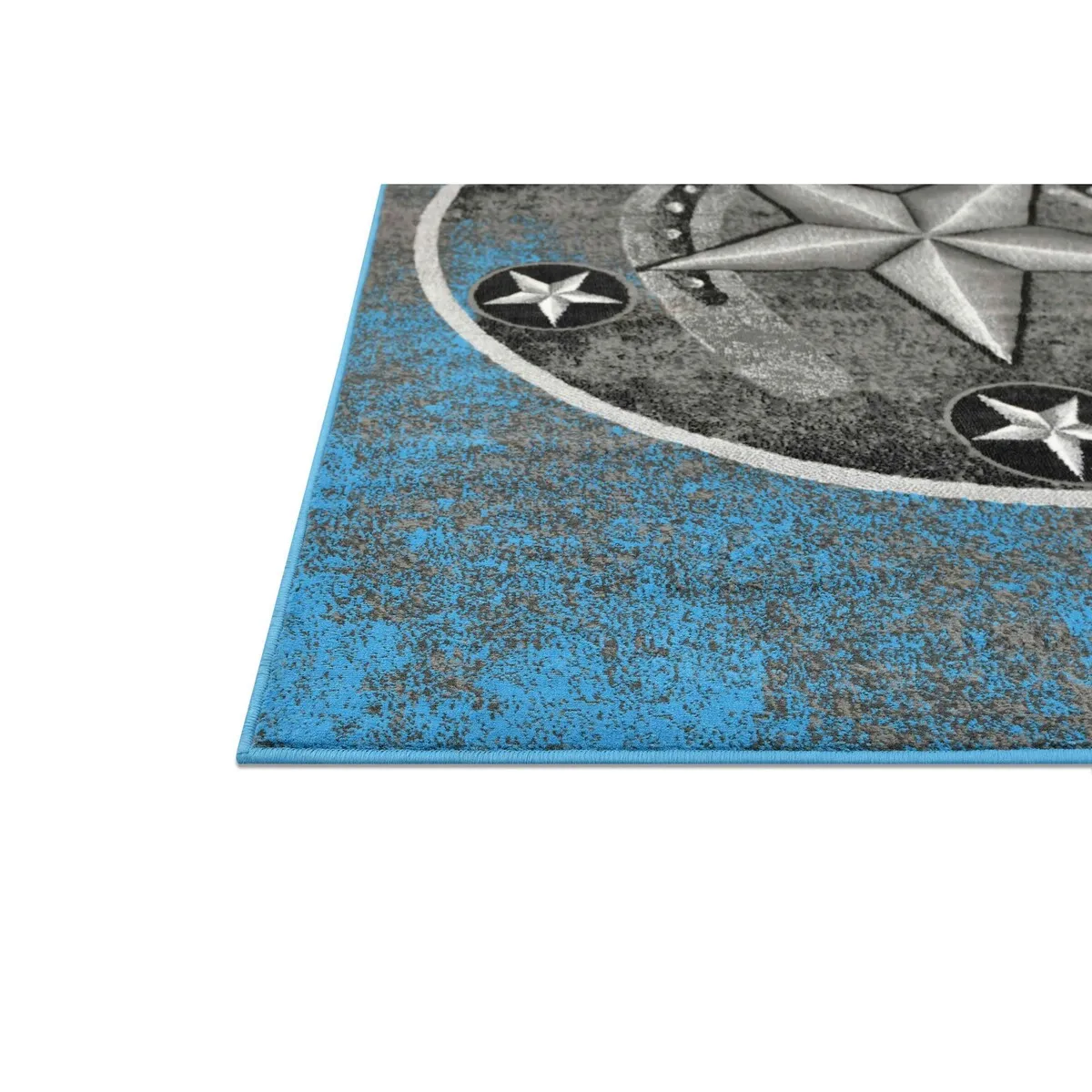 HR Texas Star. Cowboy Area Rug Texas Western Star Rustic