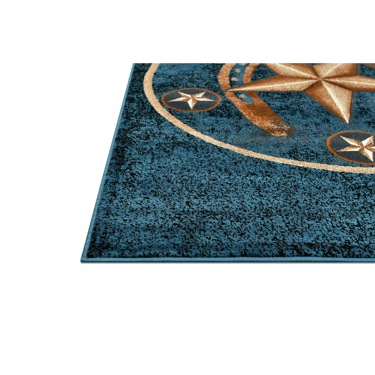 HR Texas Star. Cowboy Area Rug Texas Western Star Rustic