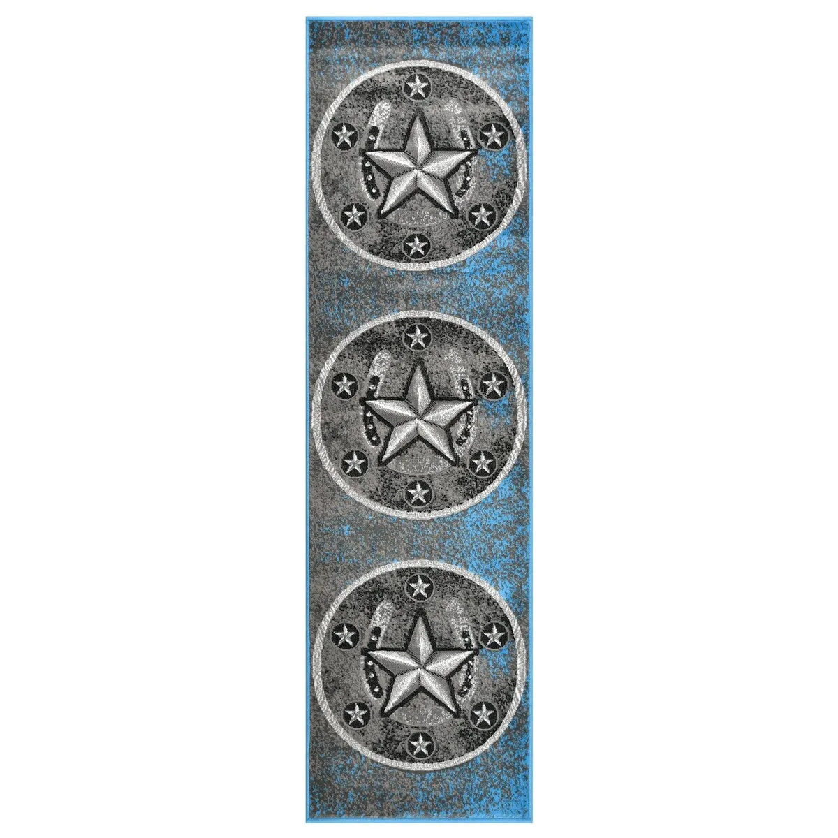 HR Texas Star. Cowboy Area Rug Texas Western Star Rustic