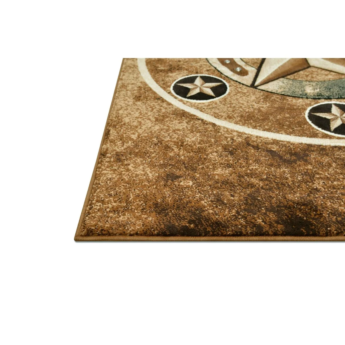 HR Texas Star. Cowboy Area Rug Texas Western Star Rustic